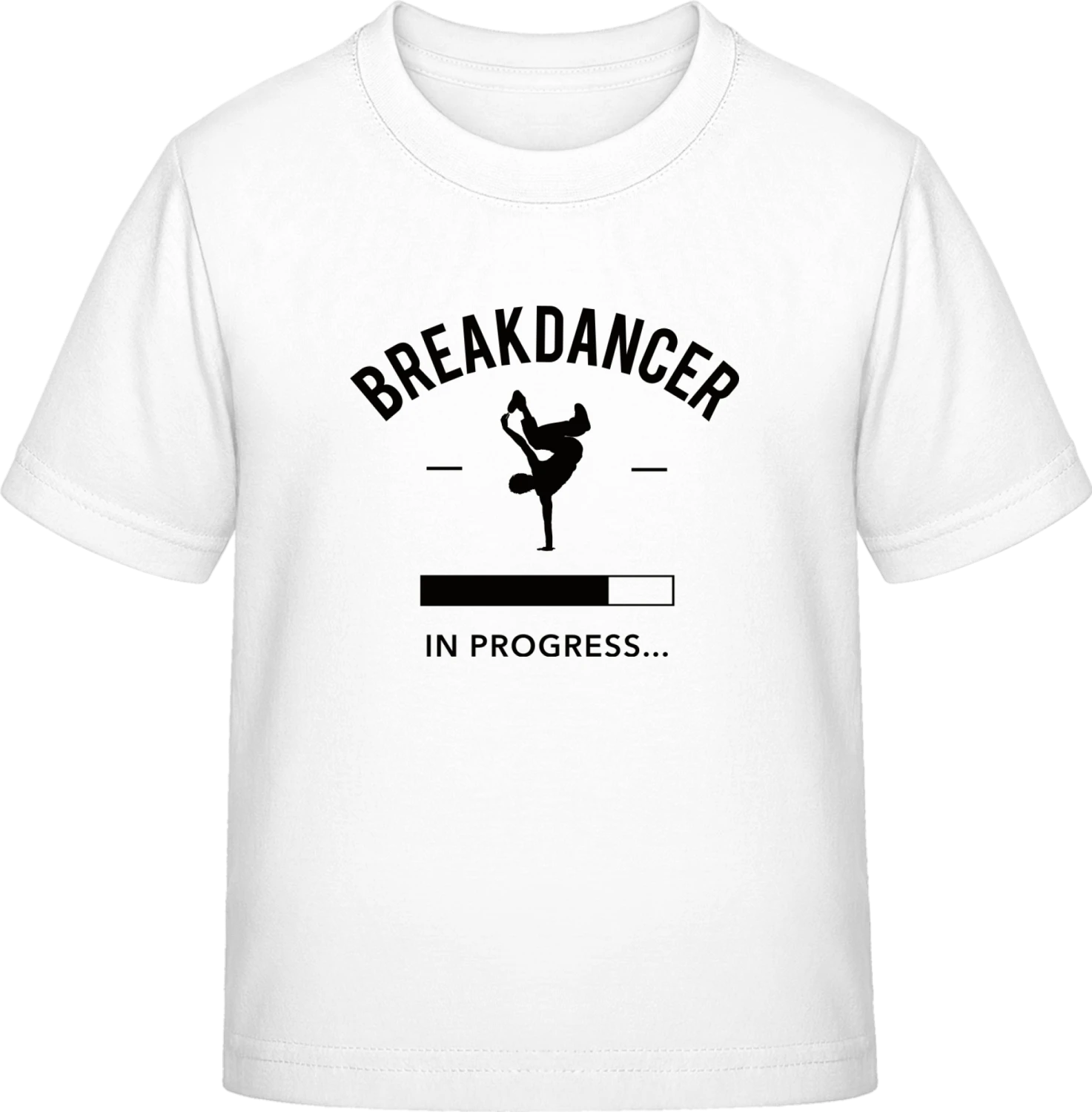 Breakdancer in Progress - White Exact 190 Kids - Front