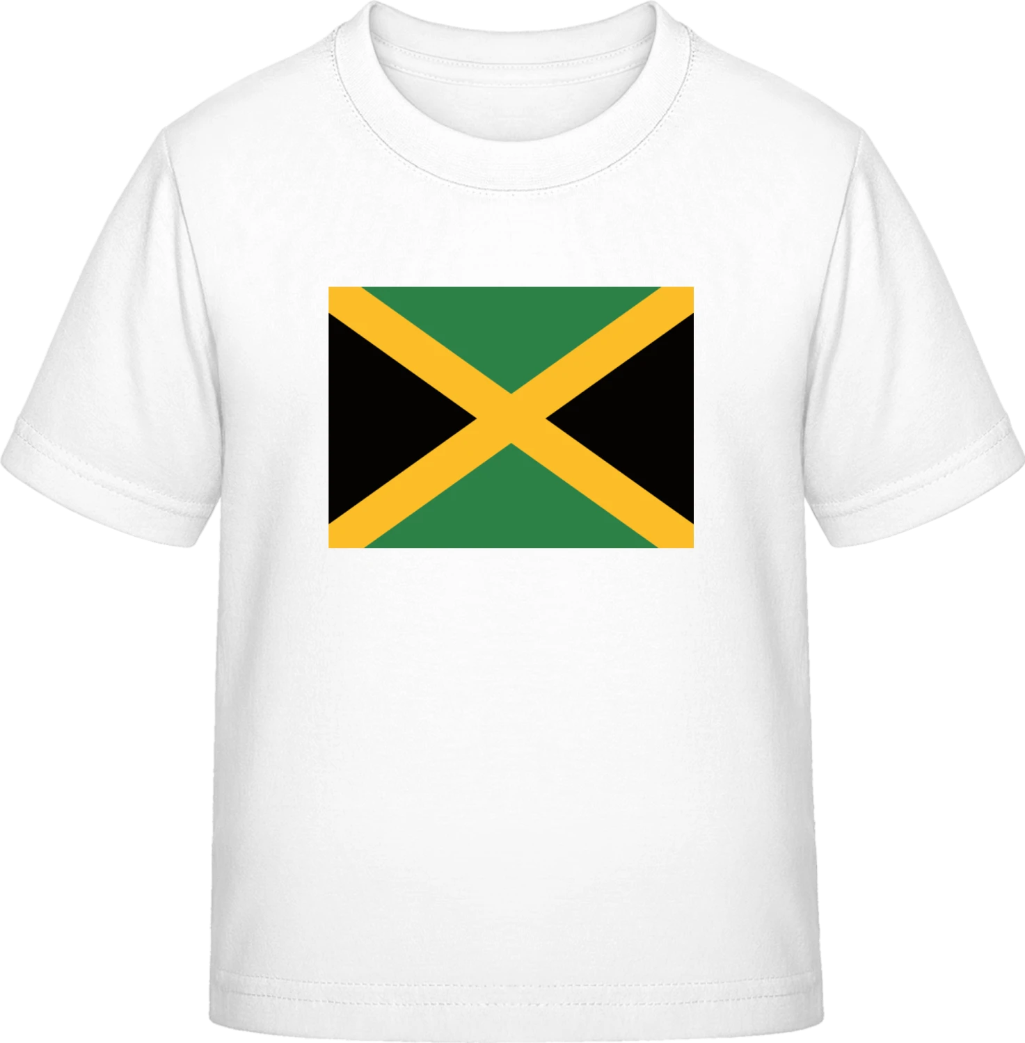 Jamaica Flag - White Exact 190 Kids - Front