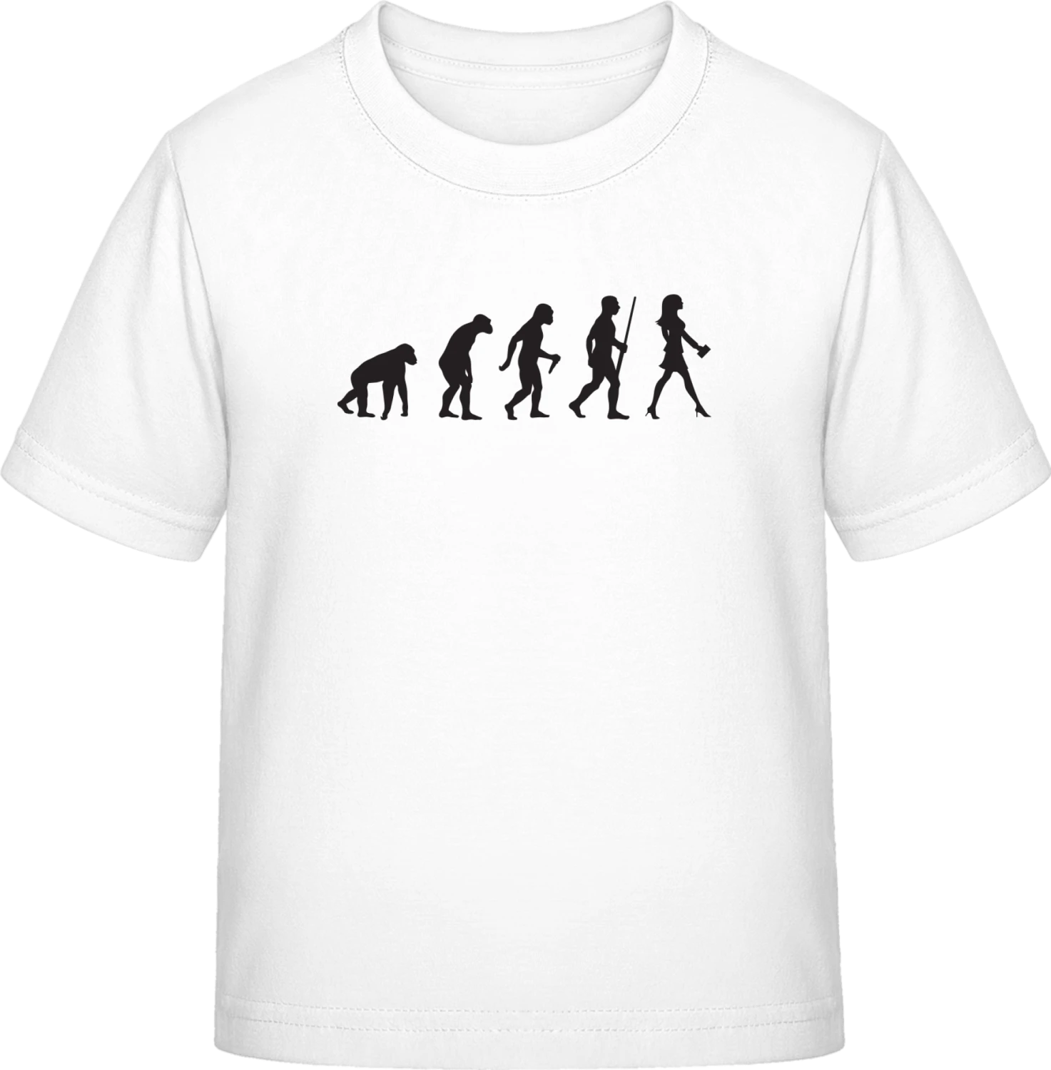 Woman Evolution - White Exact 190 Kids - Front