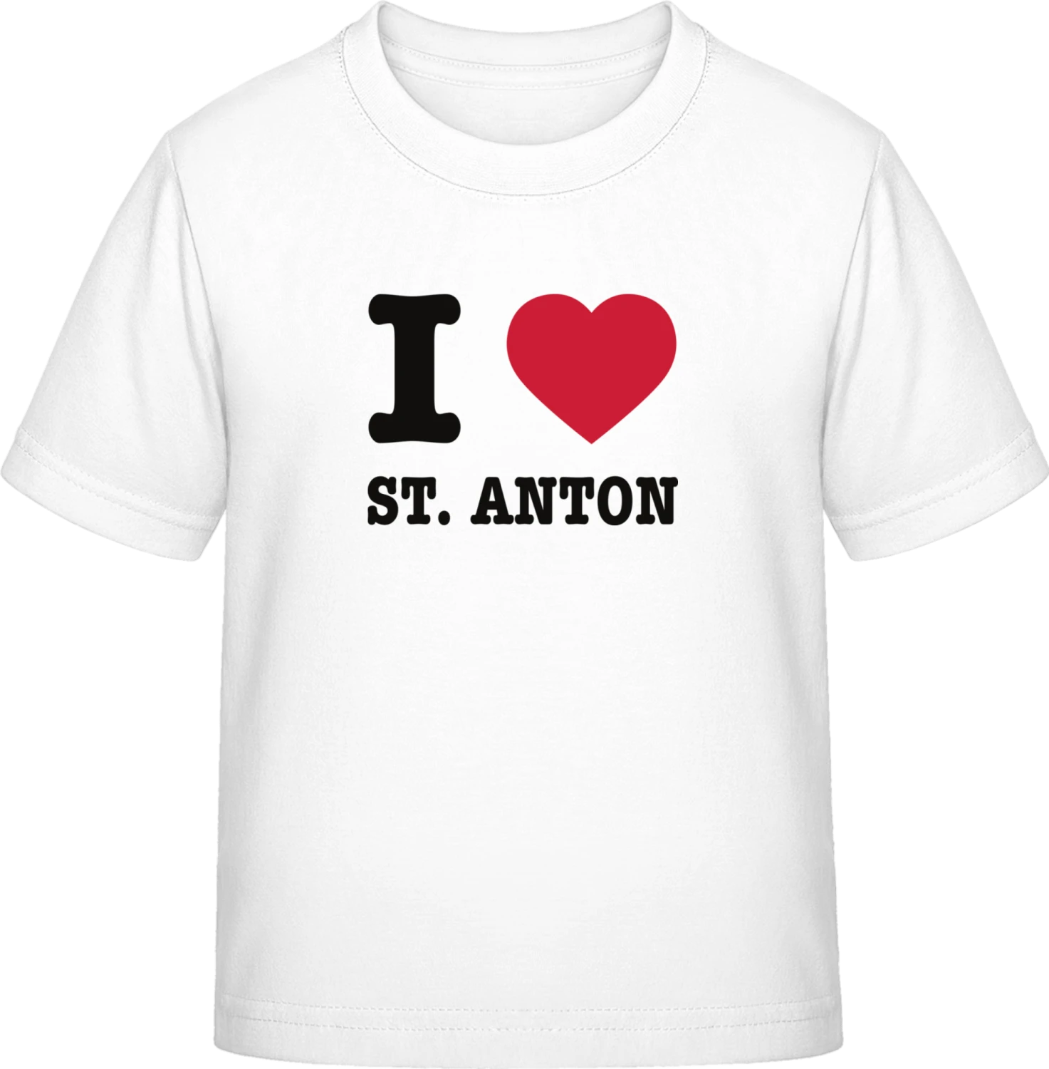 I Love St. Anton - White Exact 190 Kids - Front