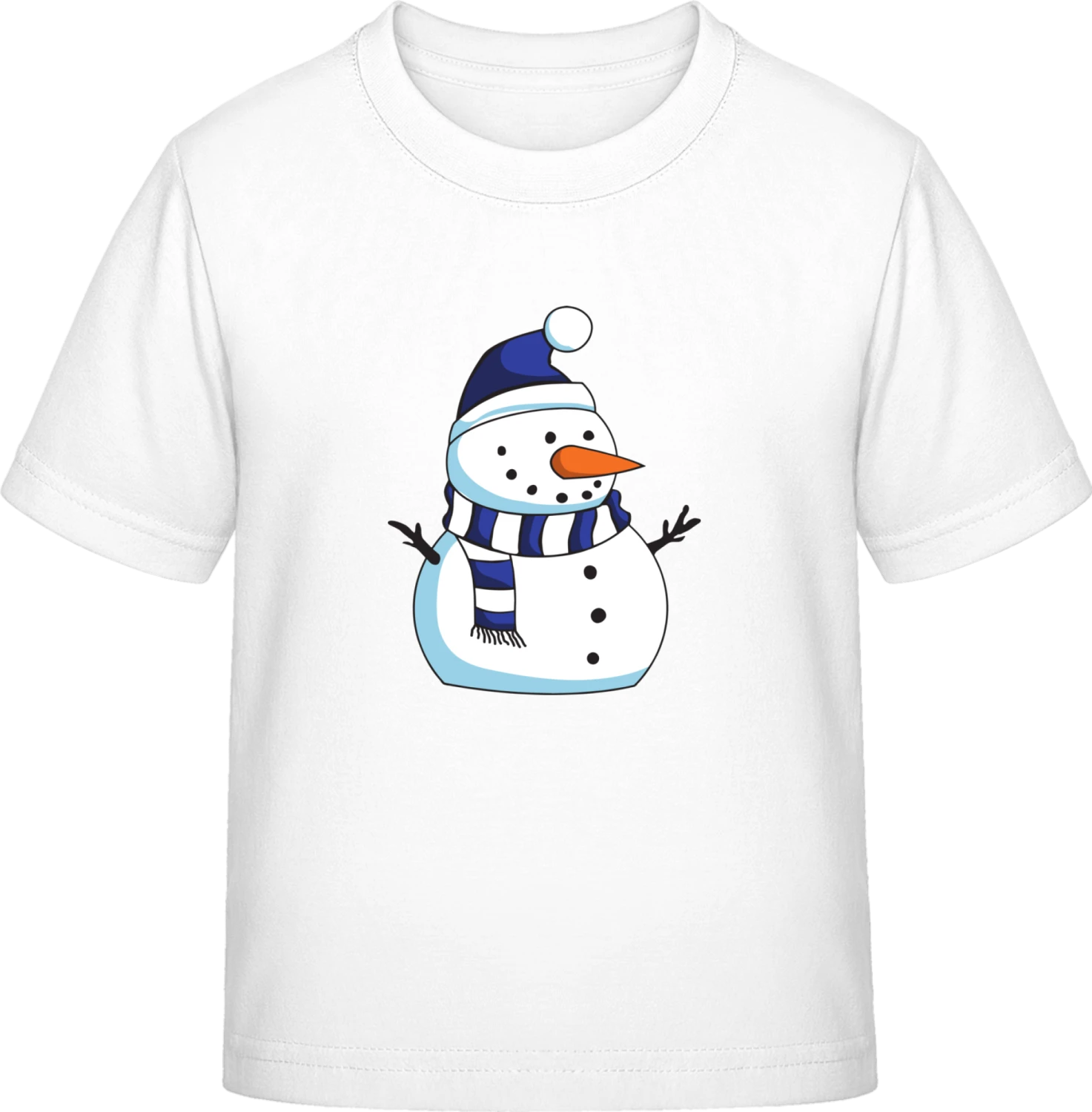 Snowman Illustration - White Exact 190 Kids - Front