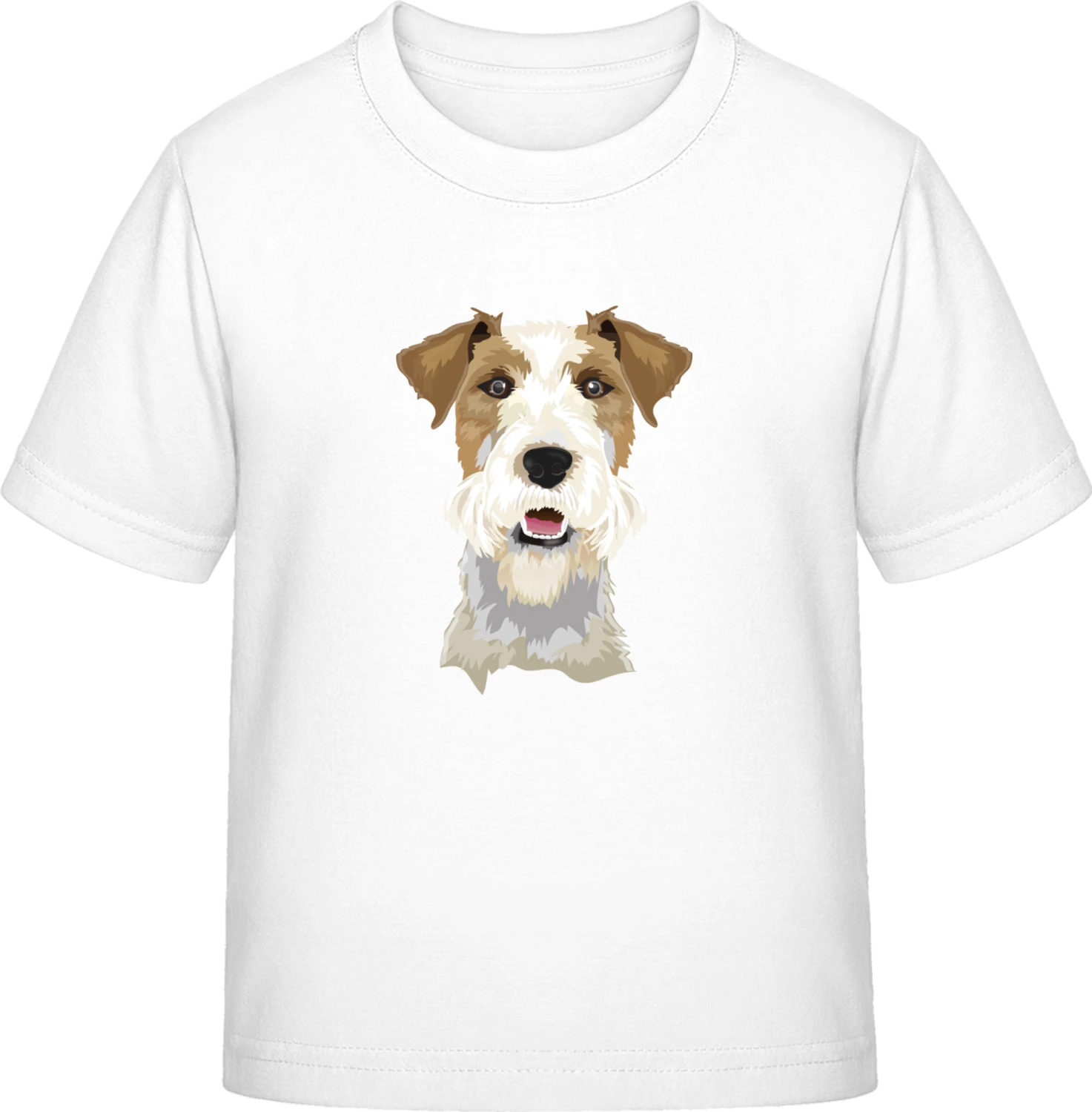 Fox Terrier Kopf Realistisch - White Exact 190 Kids - Front