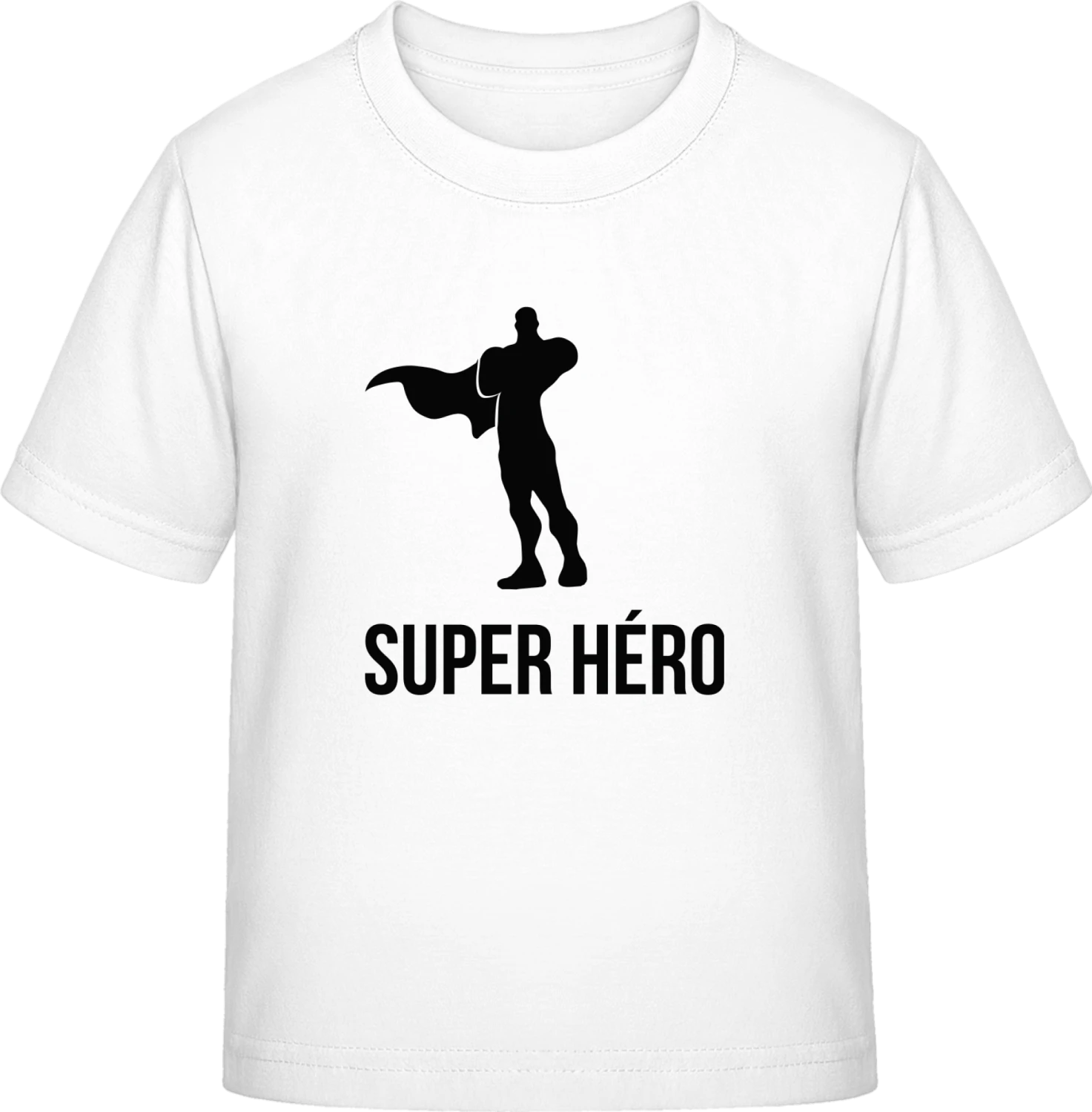 Super Héro Silhouette - White Exact 190 Kids - Front