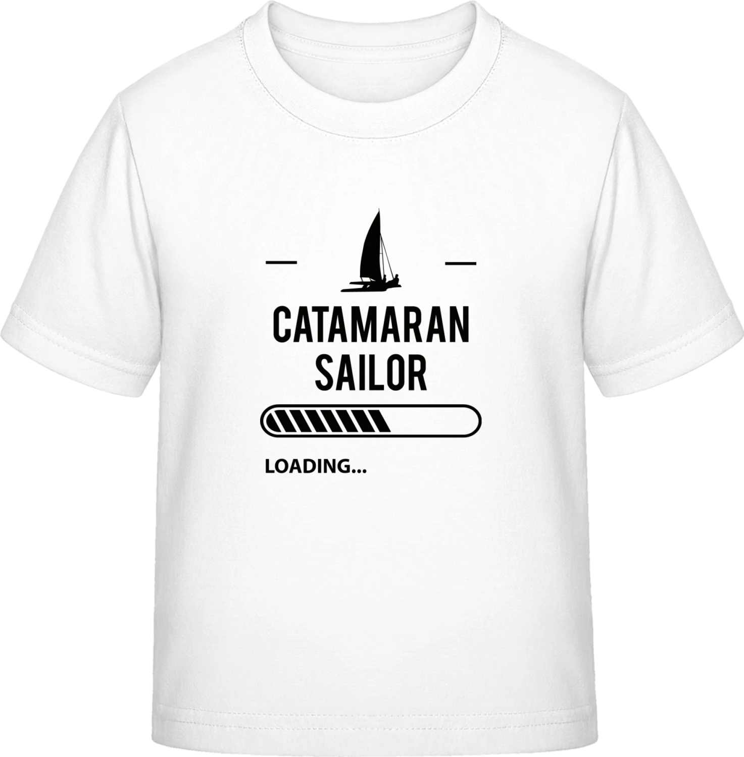 Catamaran Sailor Loading - White Exact 190 Kids - Front