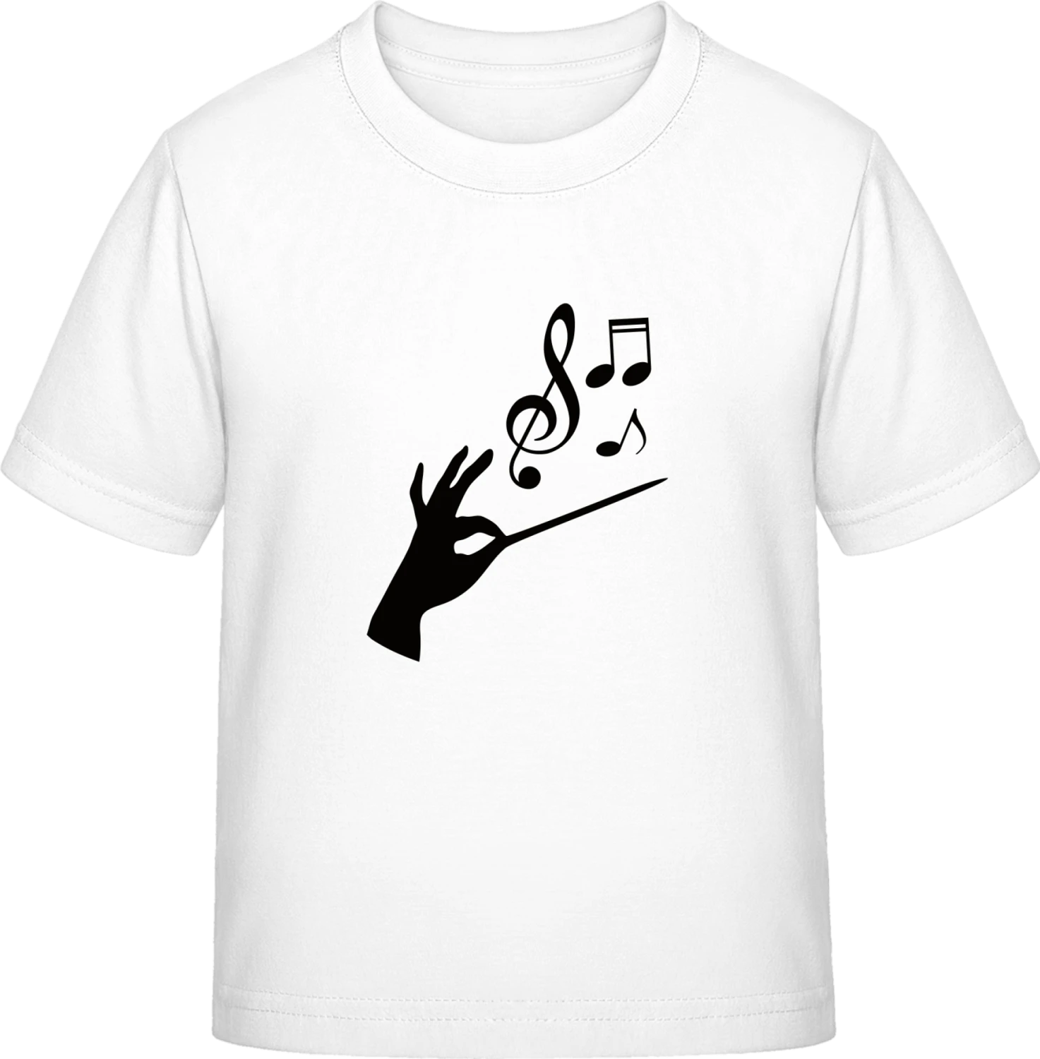 Conducting Music Notes - White Exact 190 Kids - Front