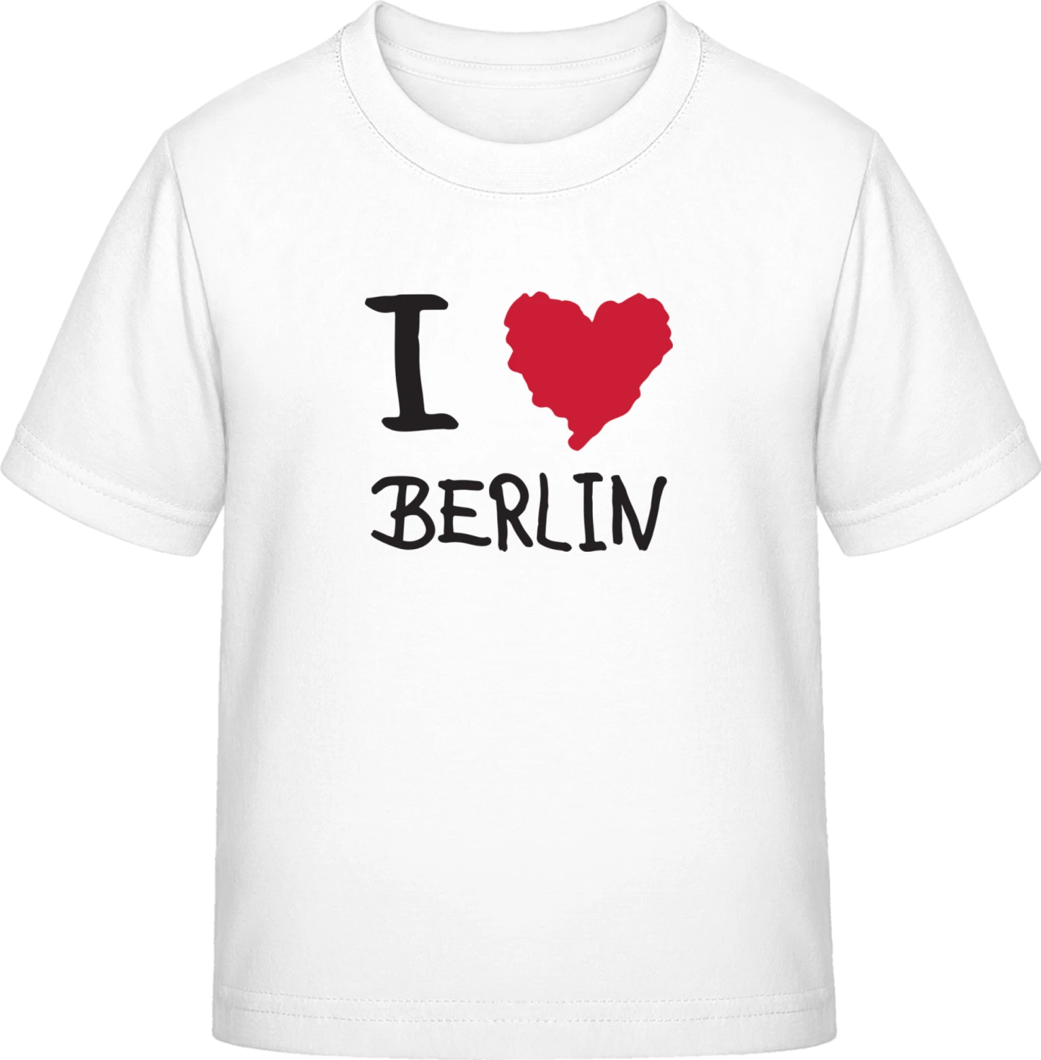 I Heart Berlin Logo - White Exact 190 Kids - Front