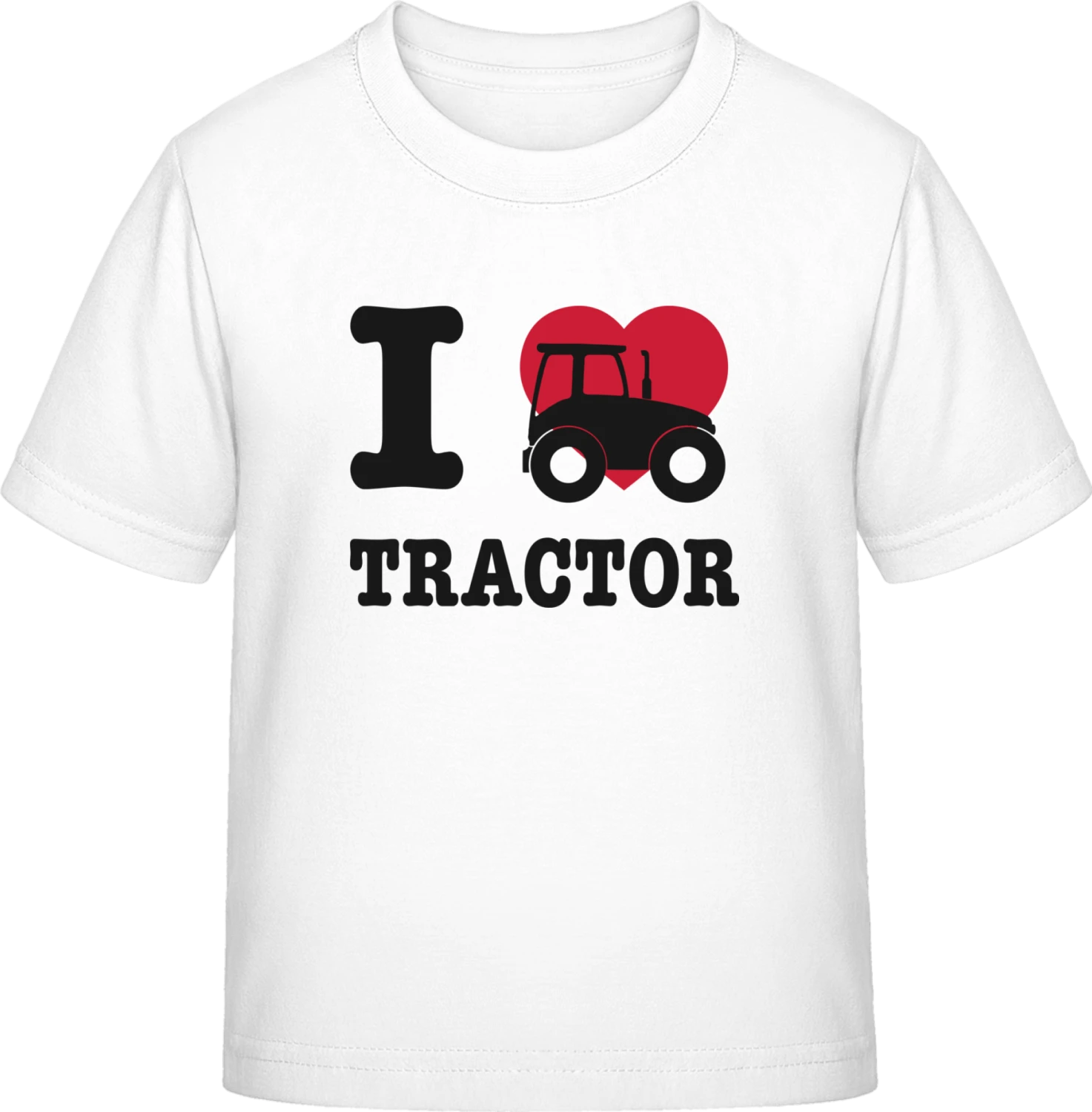 I Love Tractors - White Exact 190 Kids - Front