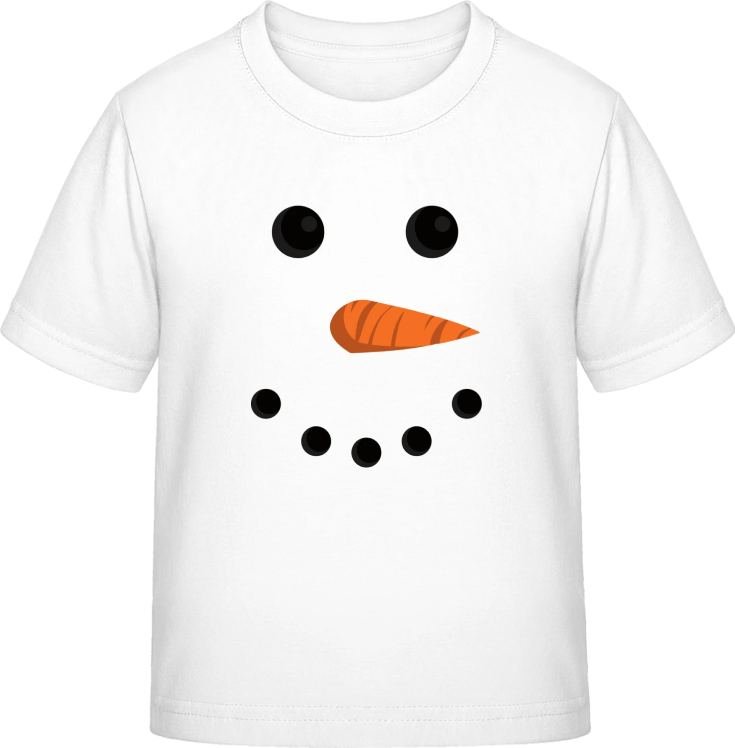 Snowman Face - White Exact 190 Kids - Front