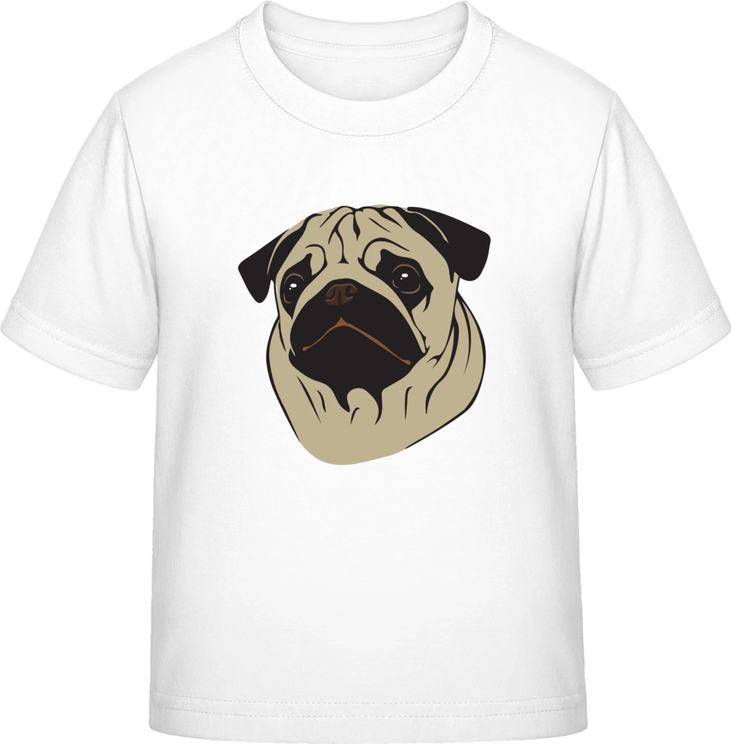 Pug - White Exact 190 Kids - Front