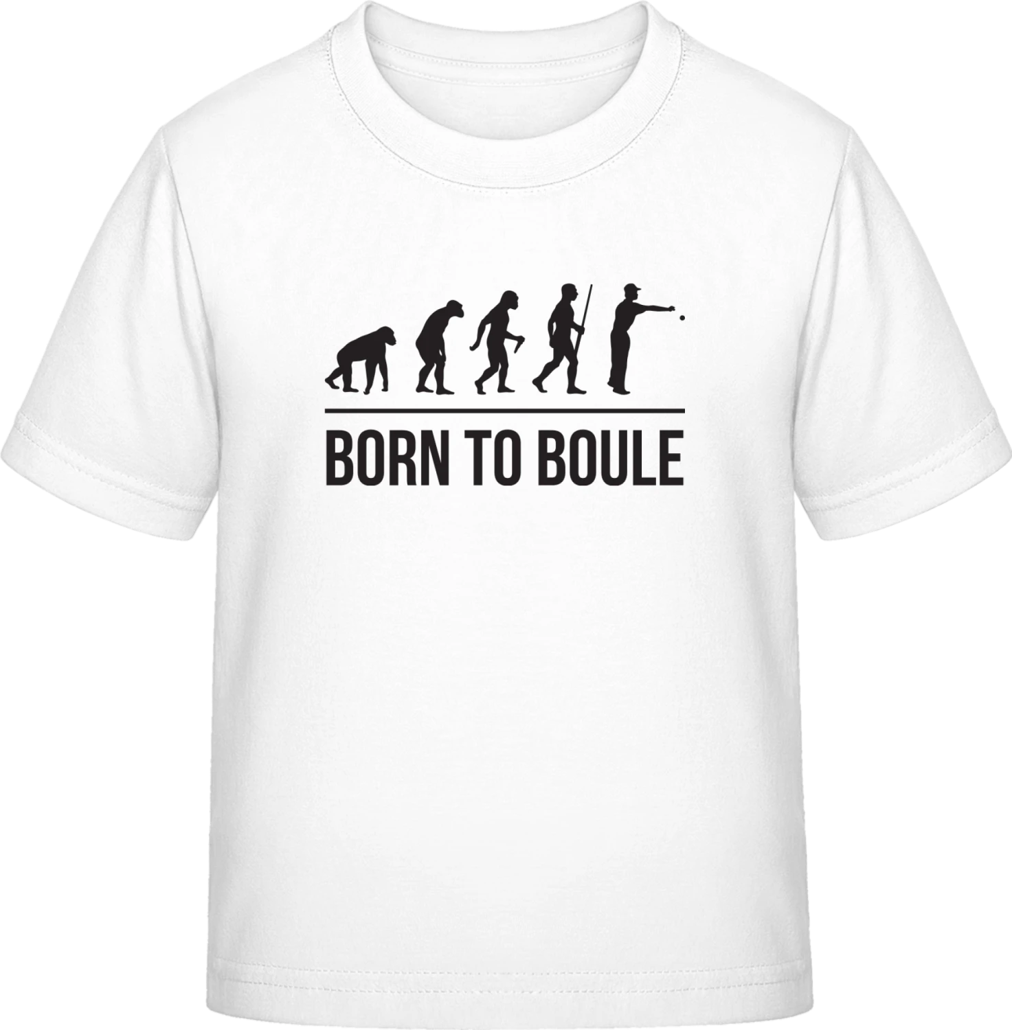 Born To Boule - White Exact 190 Kids - Front