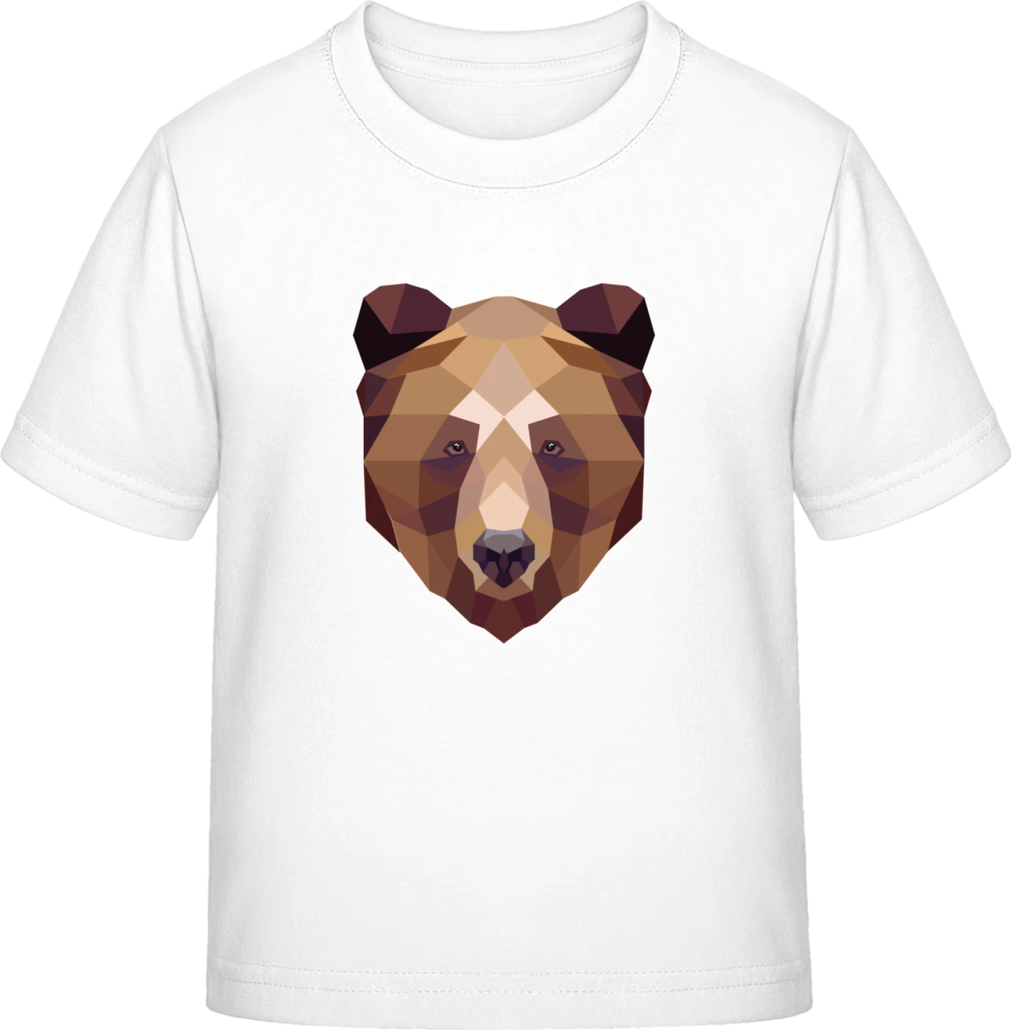 Bear Geometric Style - White Exact 190 Kids - Front