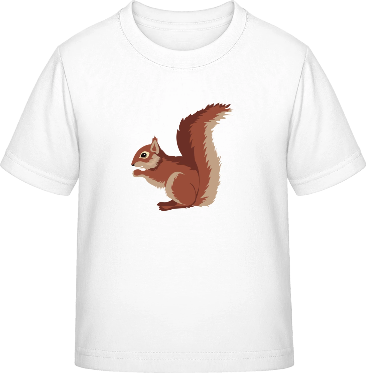 Red Squirrel Illustration - White Exact 190 Kids - Front