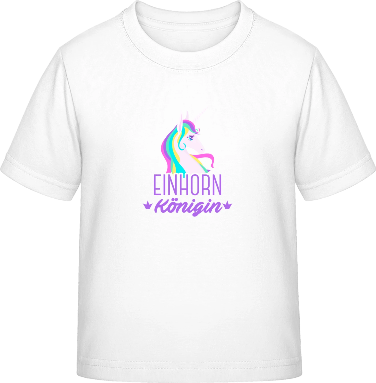 Einhorn Königin - White Exact 190 Kids - Front