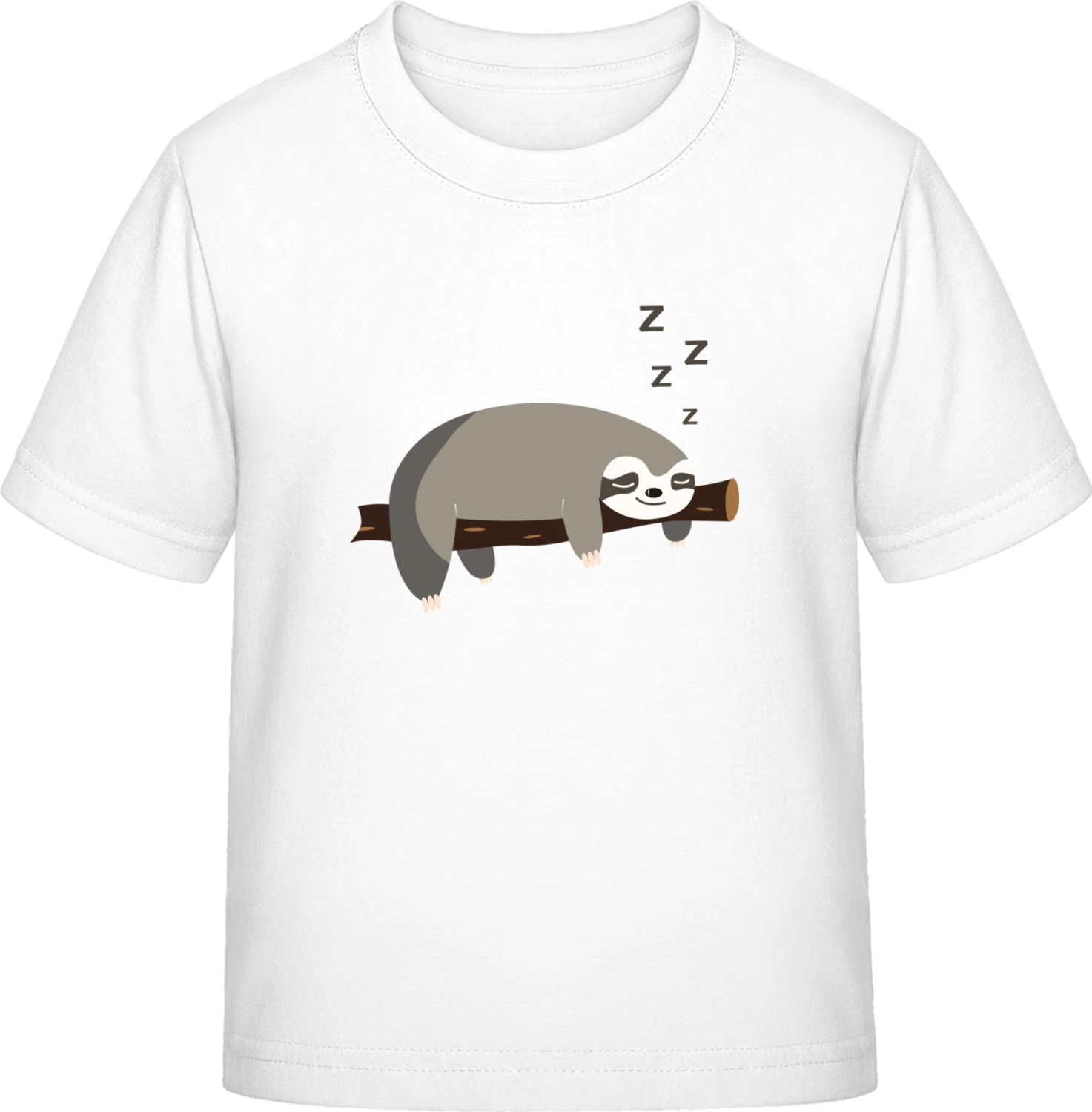 Sleeping Sloth - White Exact 190 Kids - Front