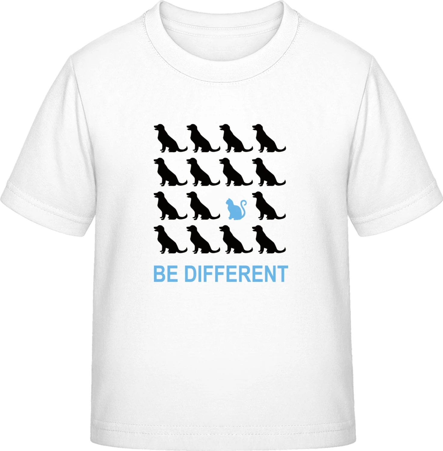 Be Different Cat - White Exact 190 Kids - Front