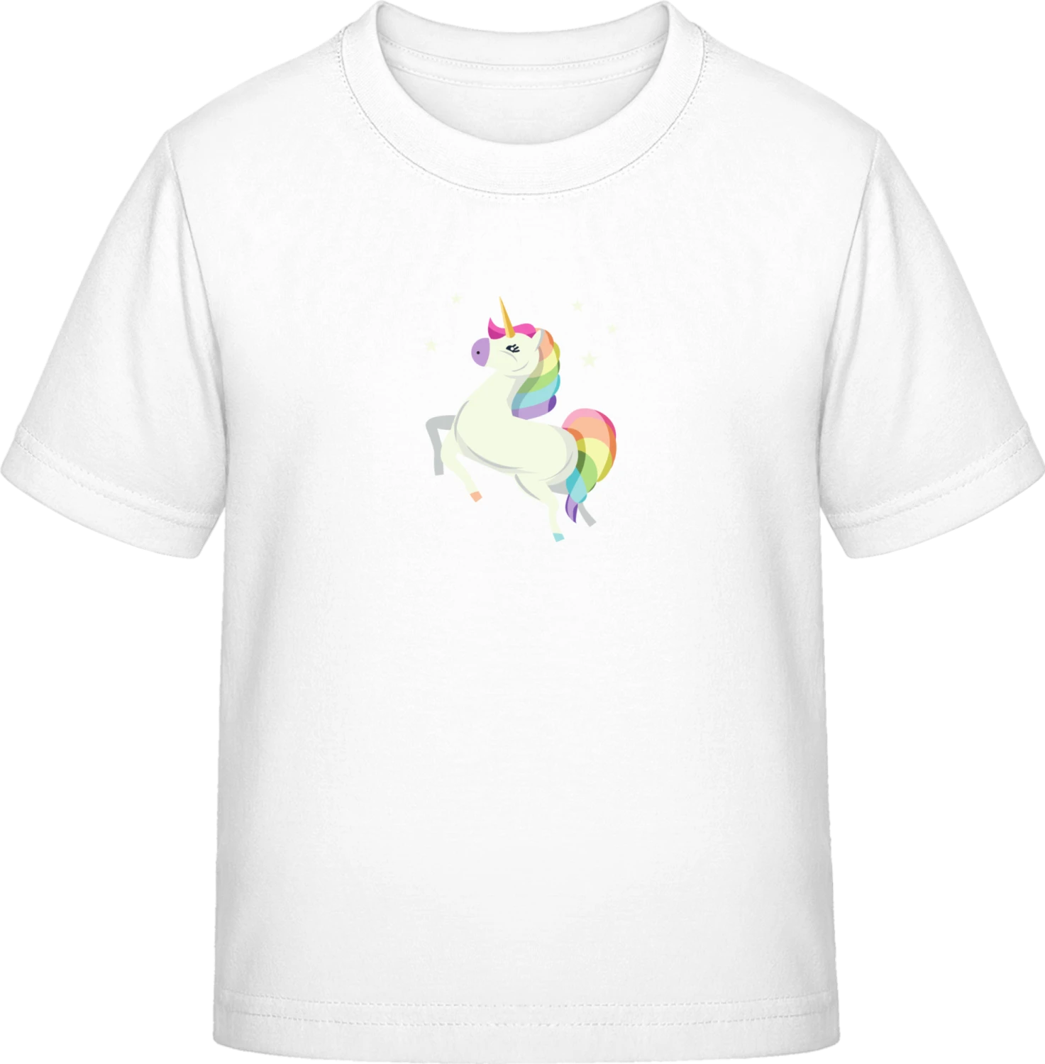 Unicorn Comic Illustration - White Exact 190 Kids - Front