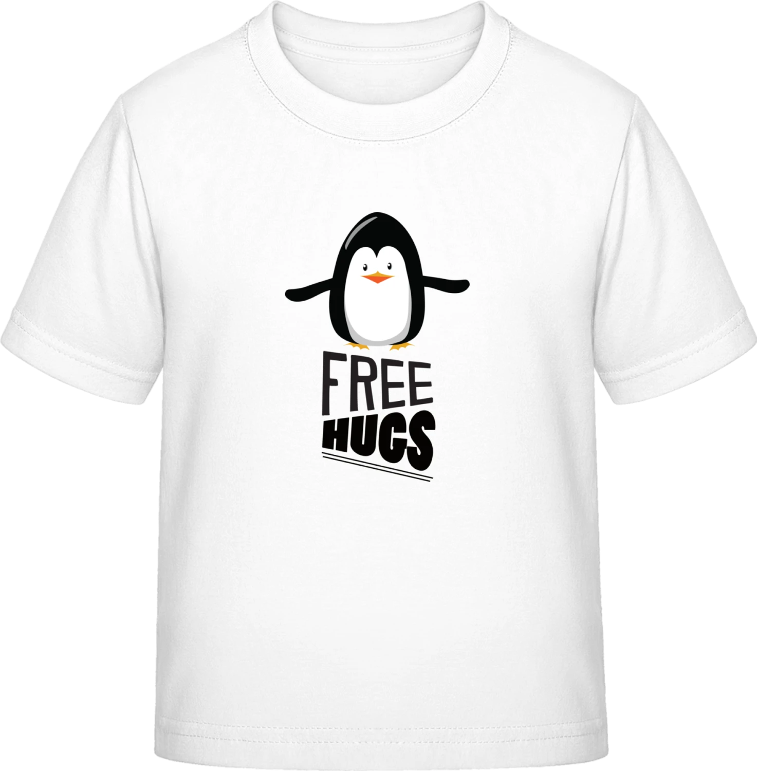 Free Hugs Penguin - White Exact 190 Kids - Front