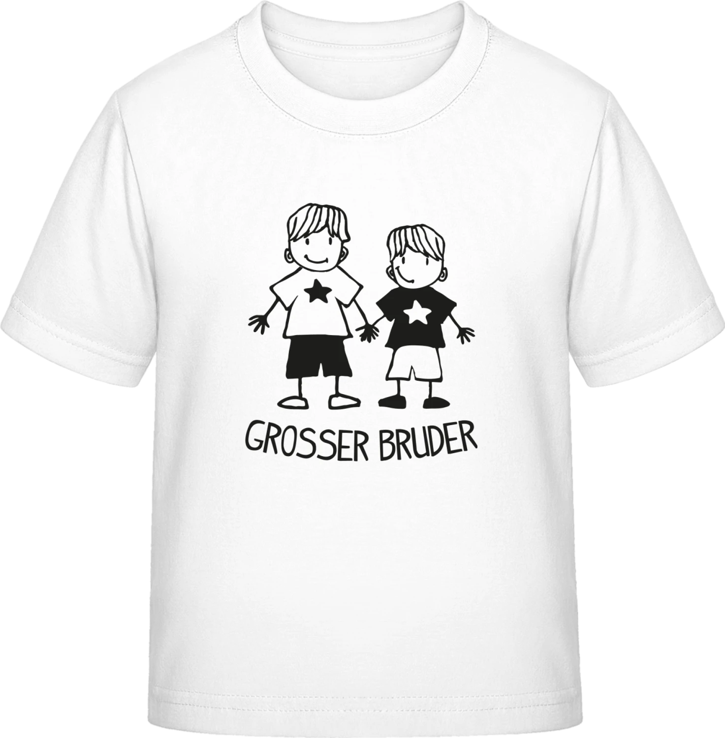 Grosser Bruder - White Exact 190 Kids - Front