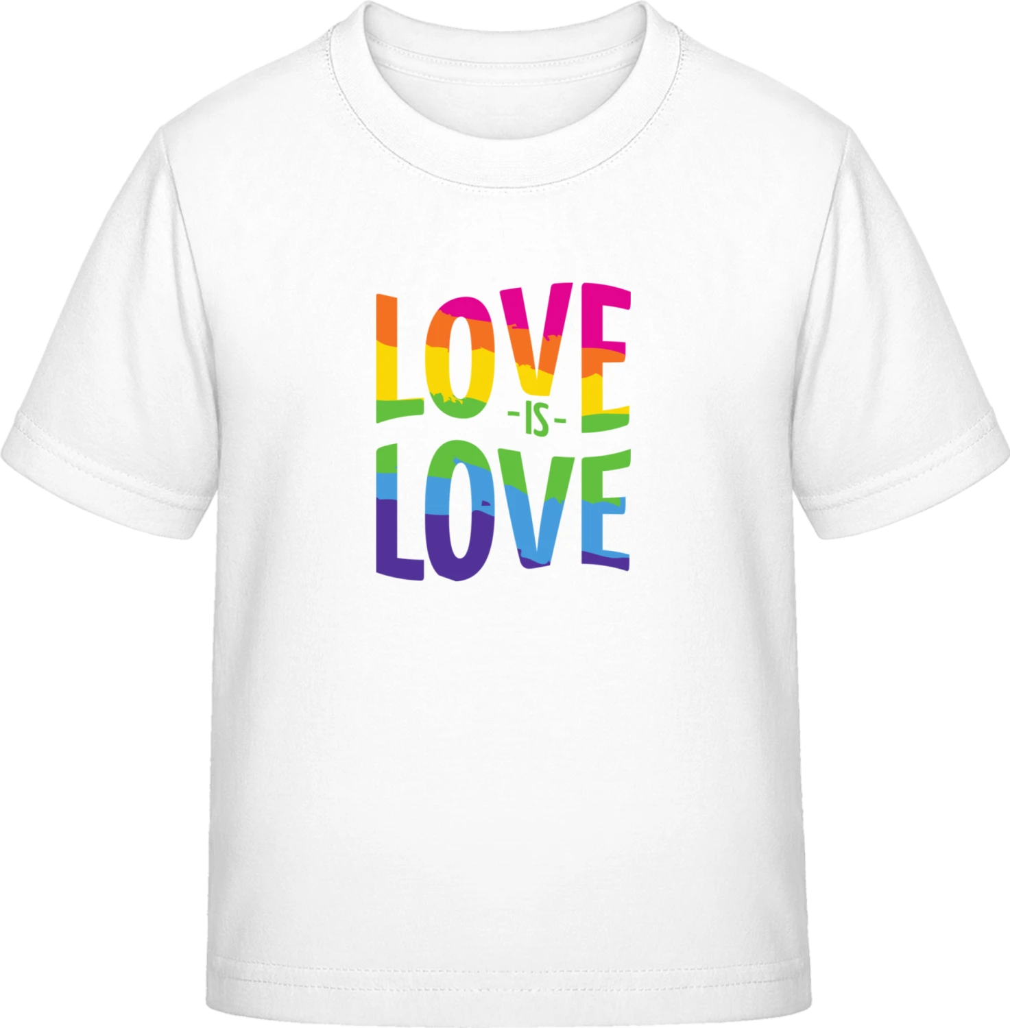 Love Is Love - White Exact 190 Kids - Front