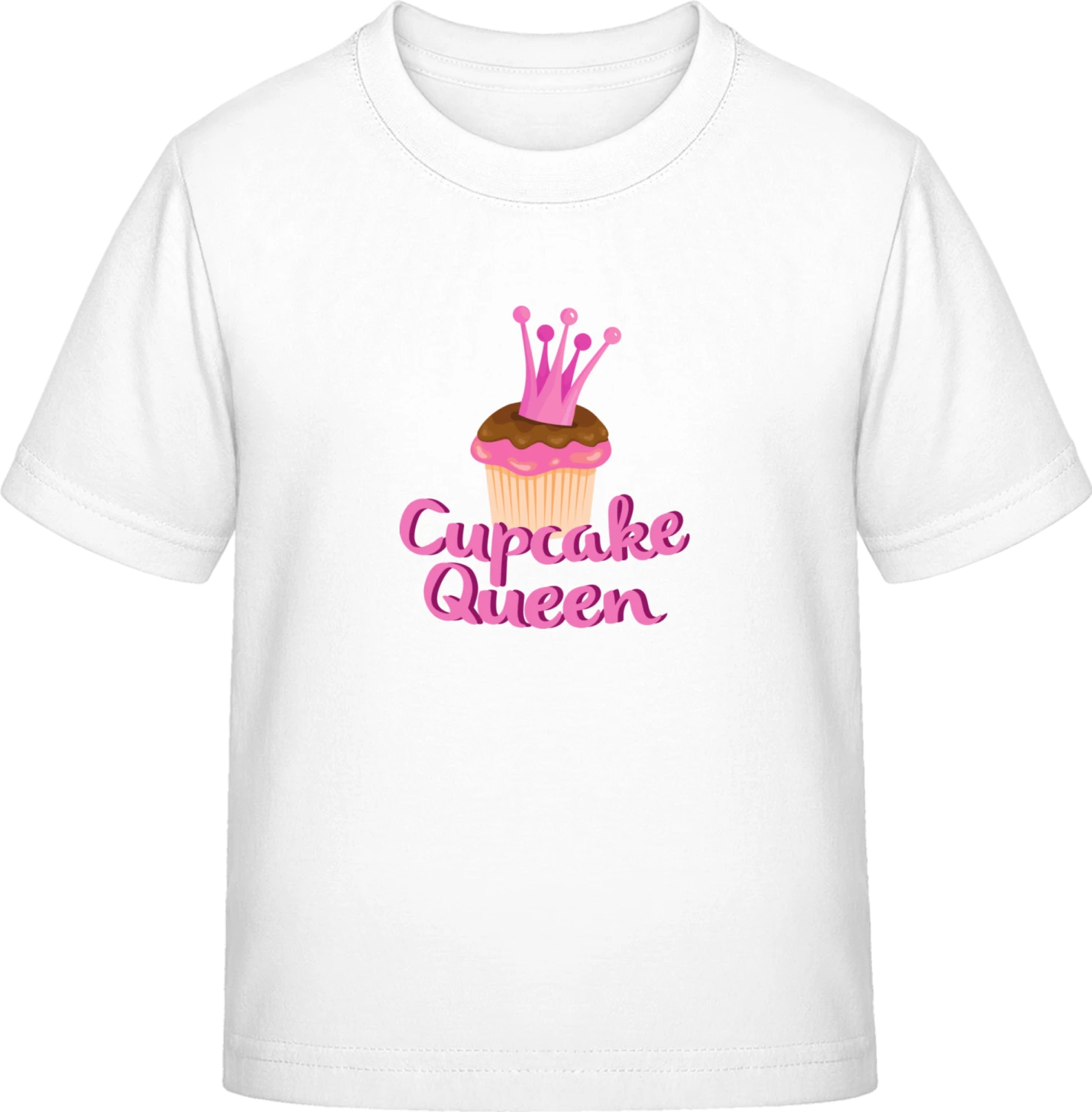 Cupcake Queen Illustration - White Exact 190 Kids - Front