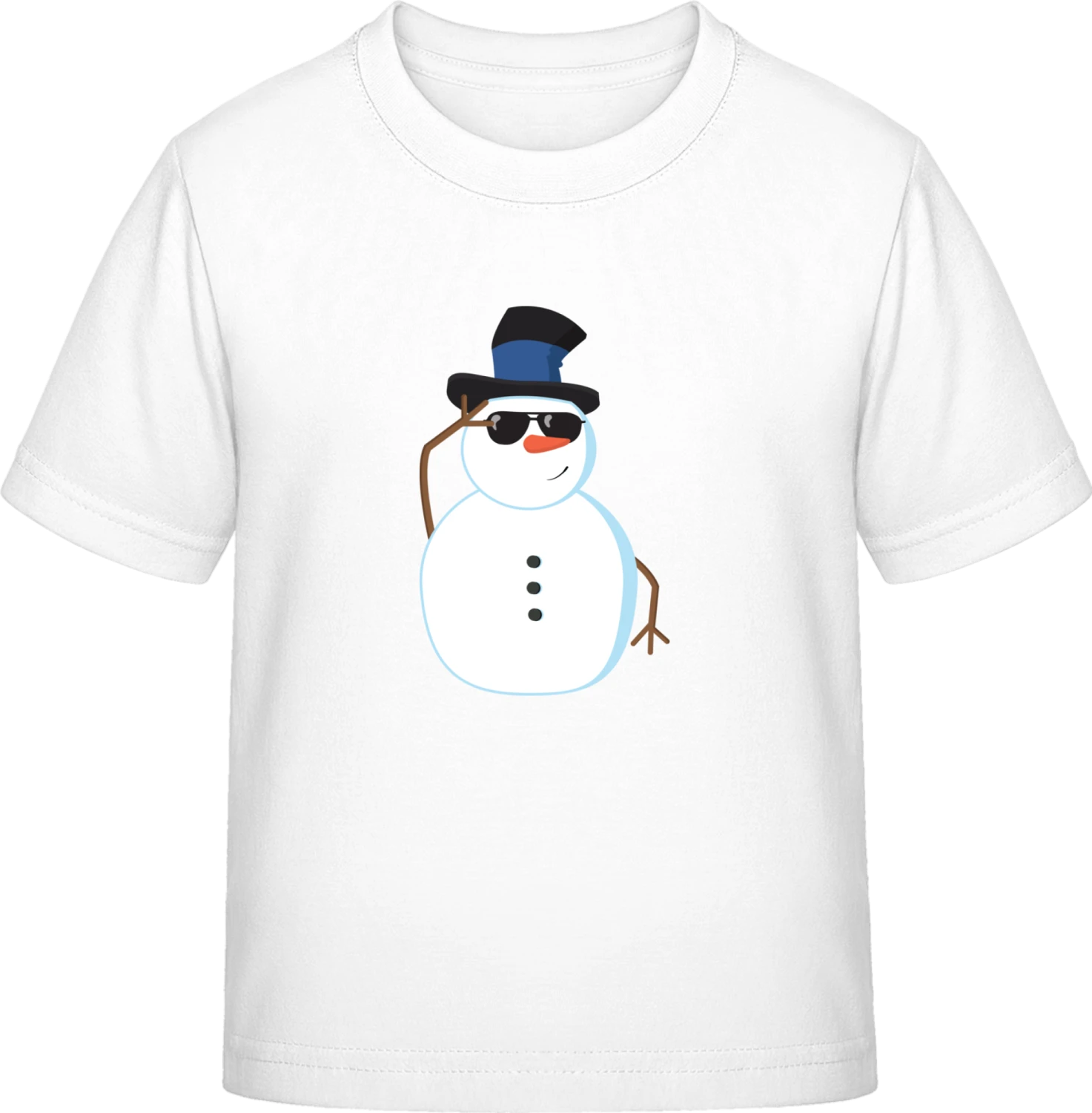 Cool Snowman - White Exact 190 Kids - Front