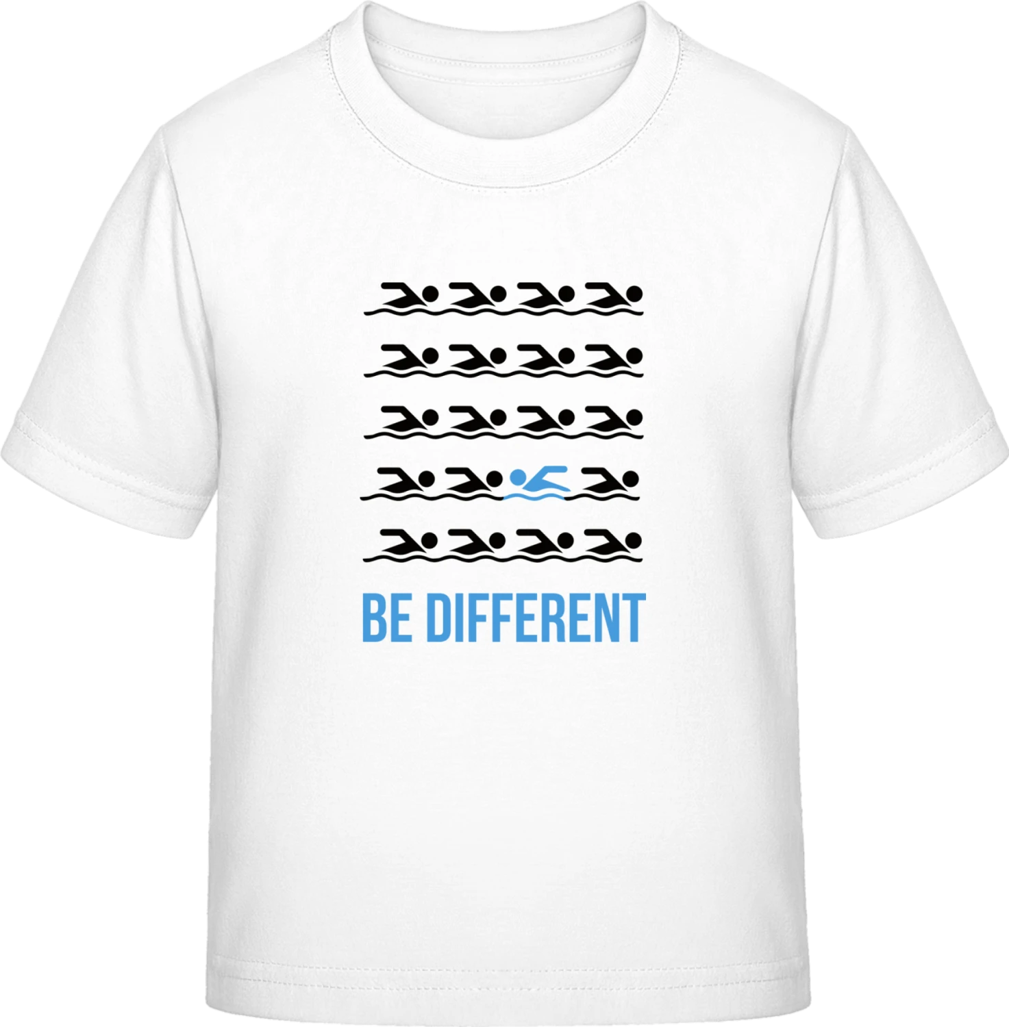 Be Different Swimming - White Exact 190 Kids - Front