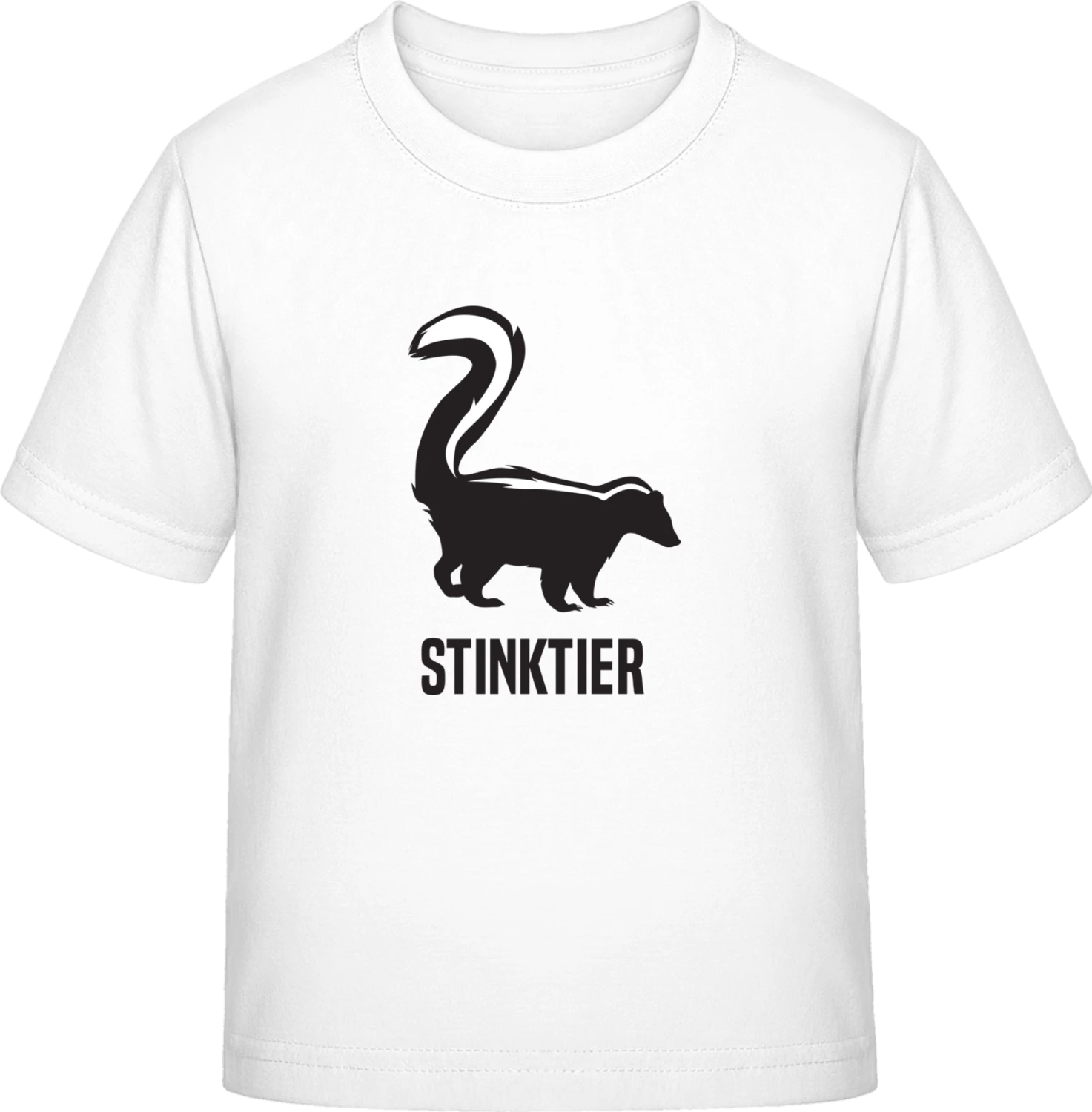 Stinktier Silhouette - White Exact 190 Kids - Front