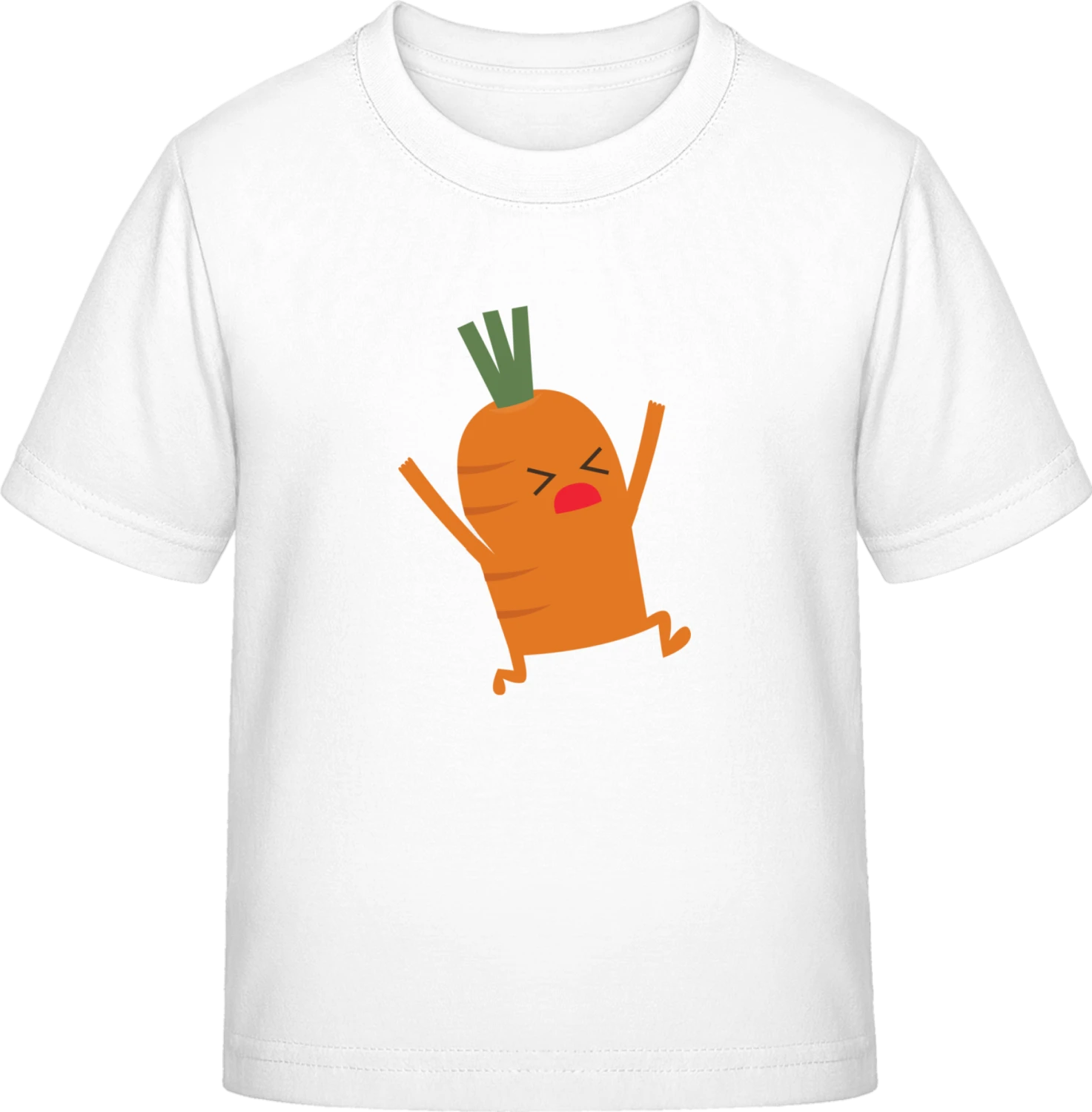 Screaming Carrot - White Exact 190 Kids - Front