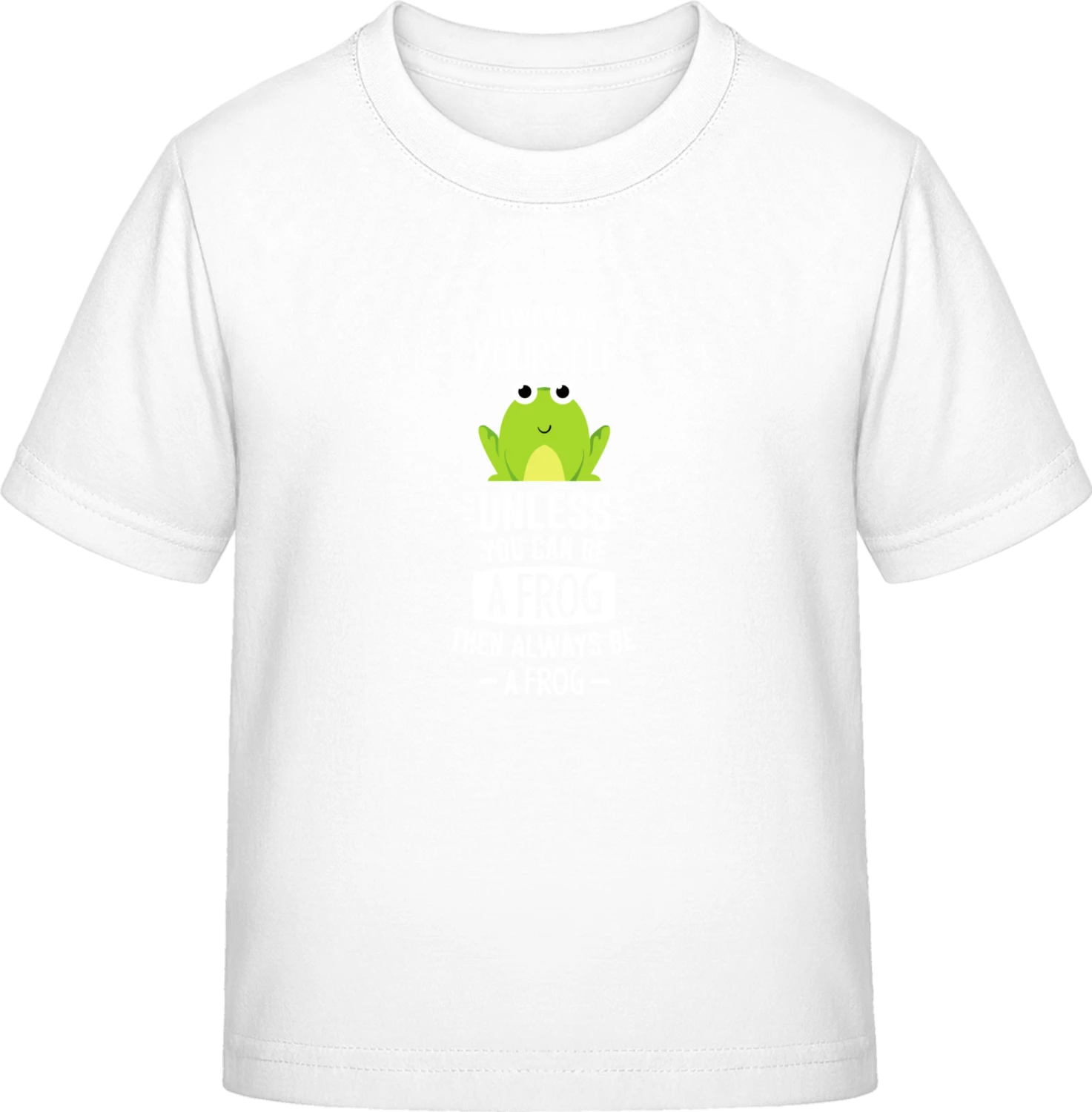 Always Be A Frog - White Exact 190 Kids - Front