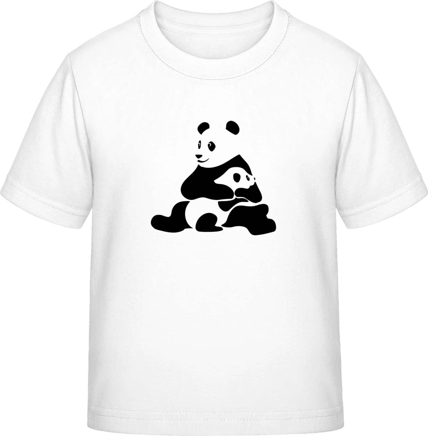 Panda Mama And Baby - White Exact 190 Kids - Front