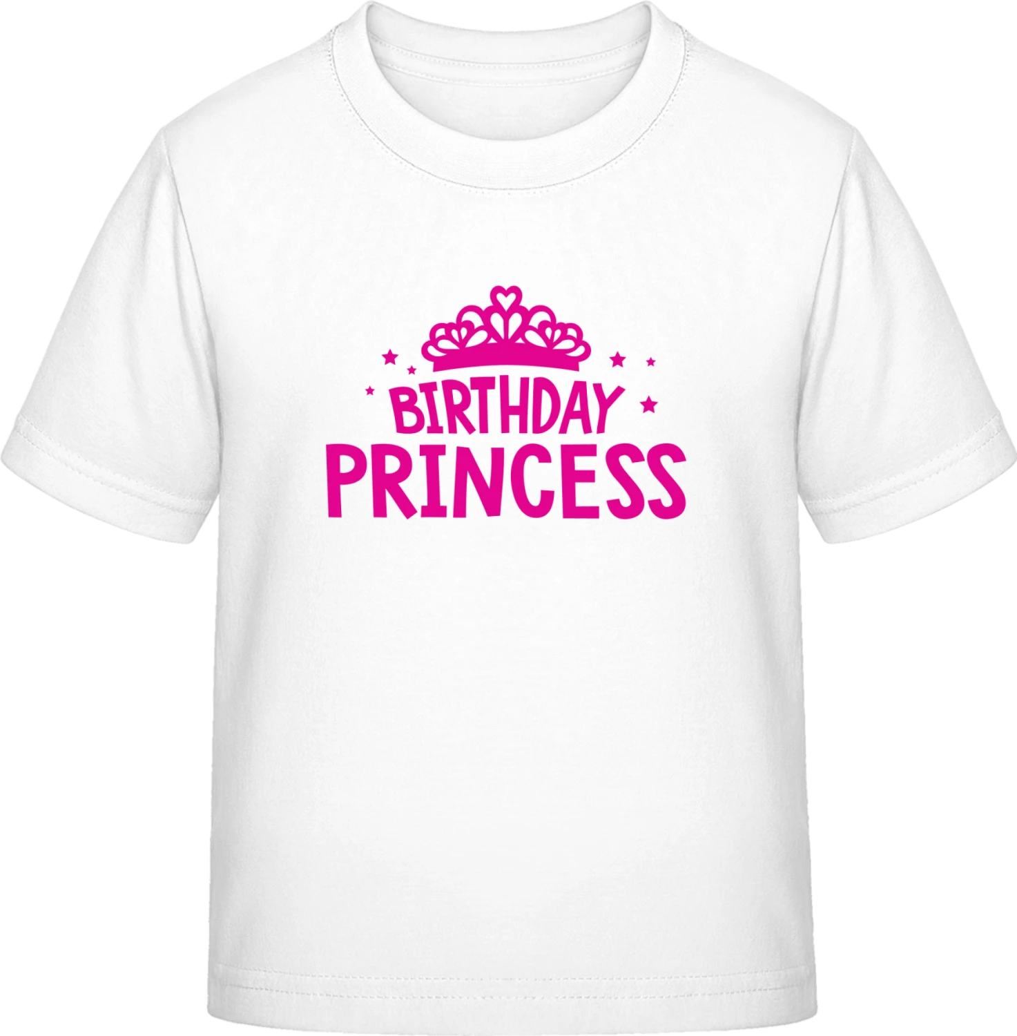 Birthday Princess - White Exact 190 Kids - Front