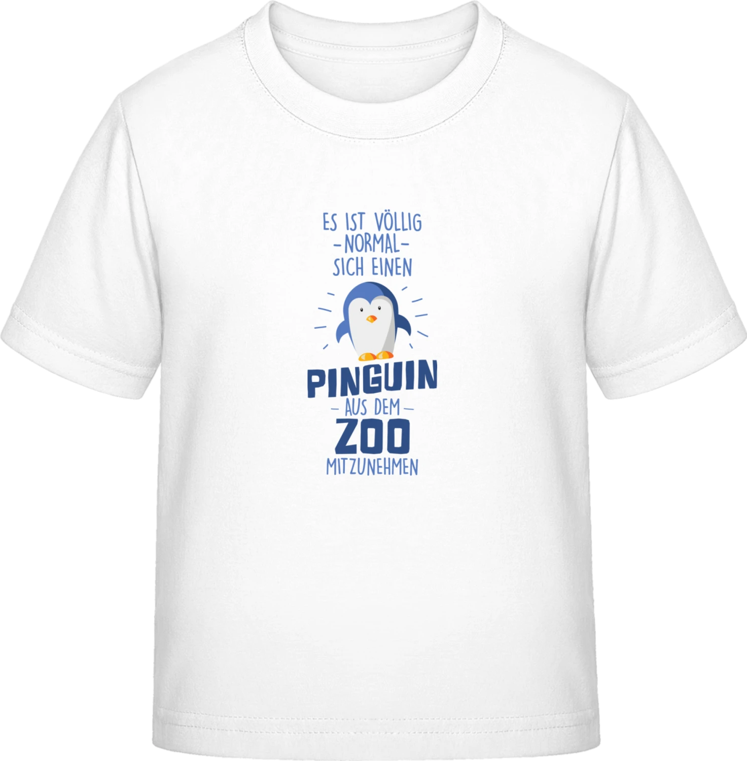 Pinguin aus dem Zoo - White Exact 190 Kids - Front