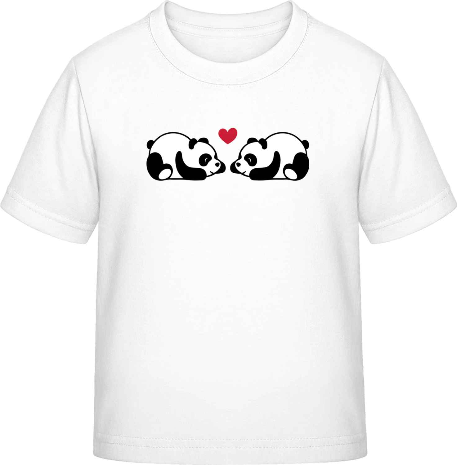 Cute Little Sleeping Pandas In Love - White Exact 190 Kids - Front