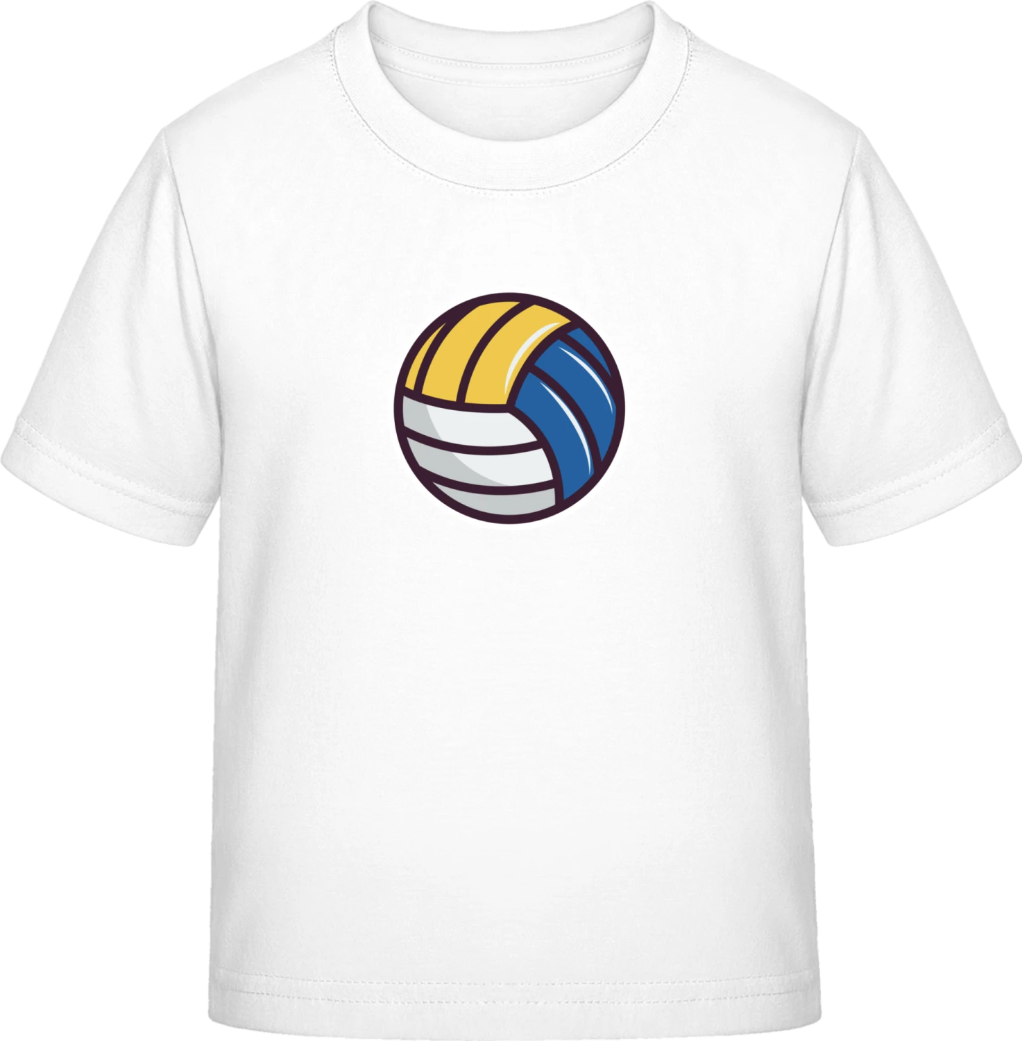 Beach Volleyball White Yellow Blue - White Exact 190 Kids - Front