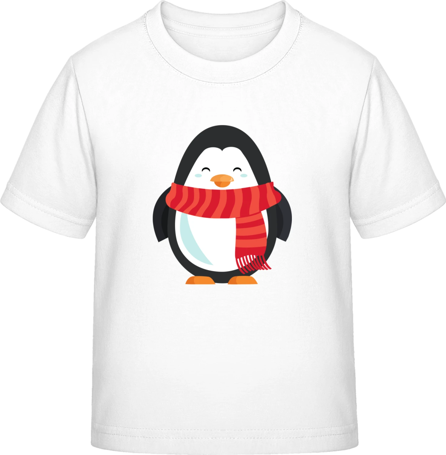 Penguin With Scarf - White Exact 190 Kids - Front