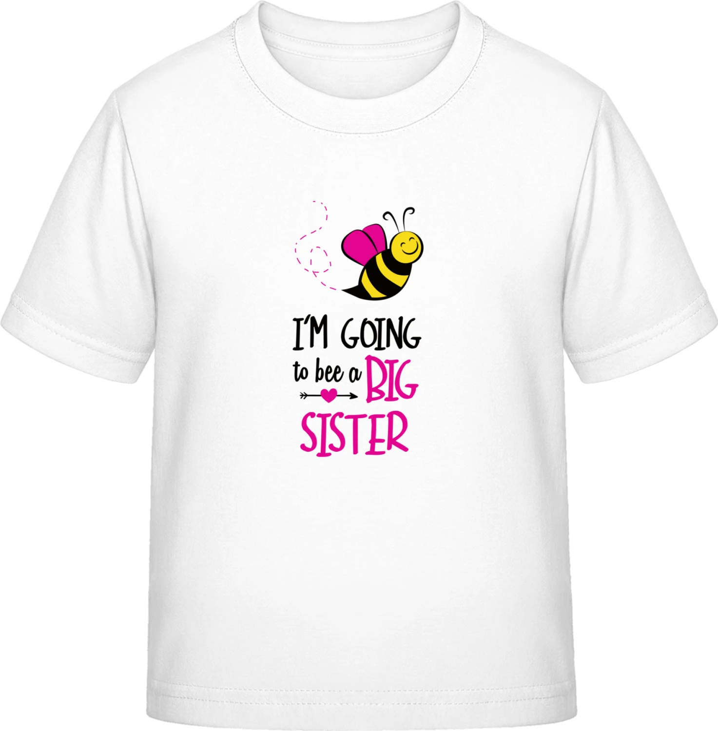 I'm Going To Bee A Big Sister - White Exact 190 Kids - Front