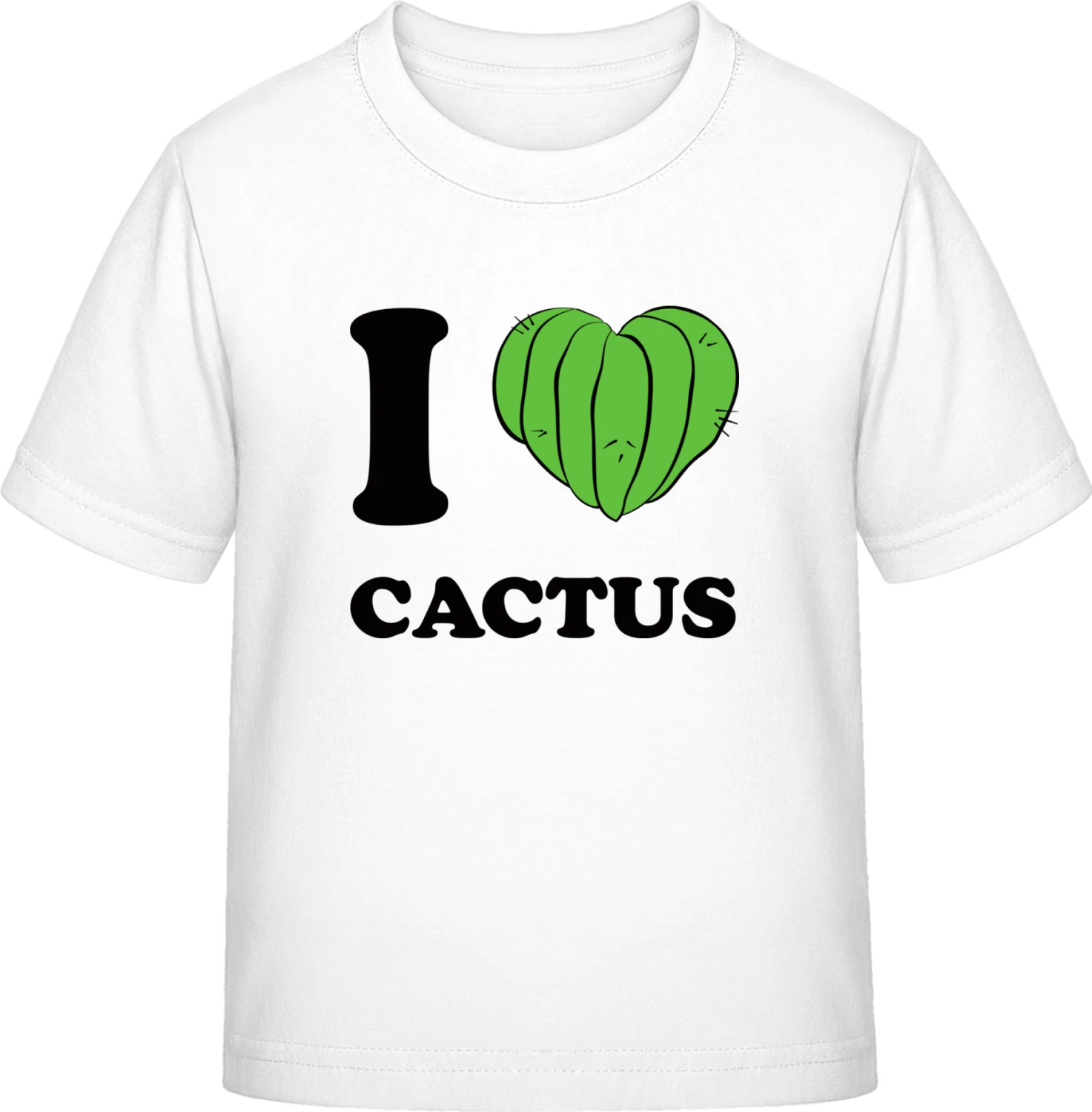 I Love Cactus - White Exact 190 Kids - Front