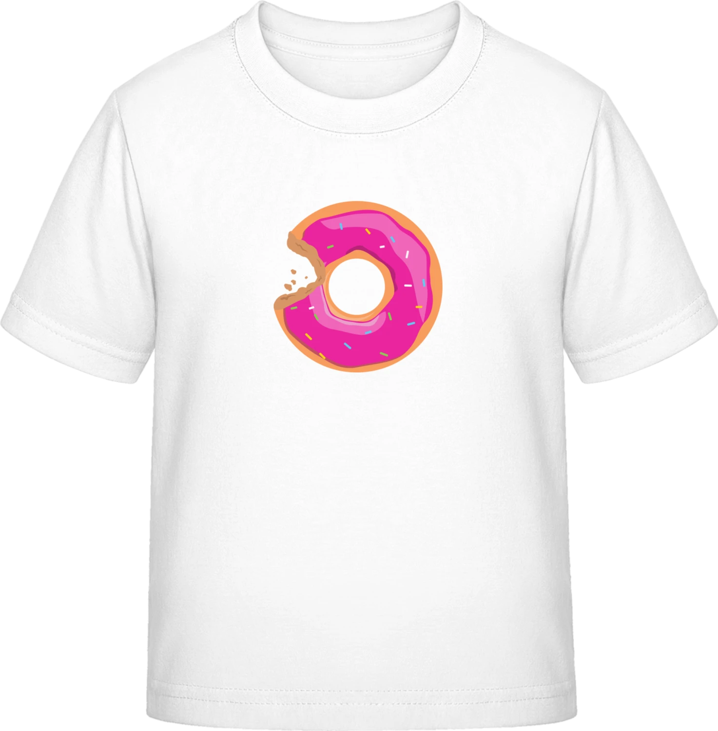 Donut Illustration - White Exact 190 Kids - Front