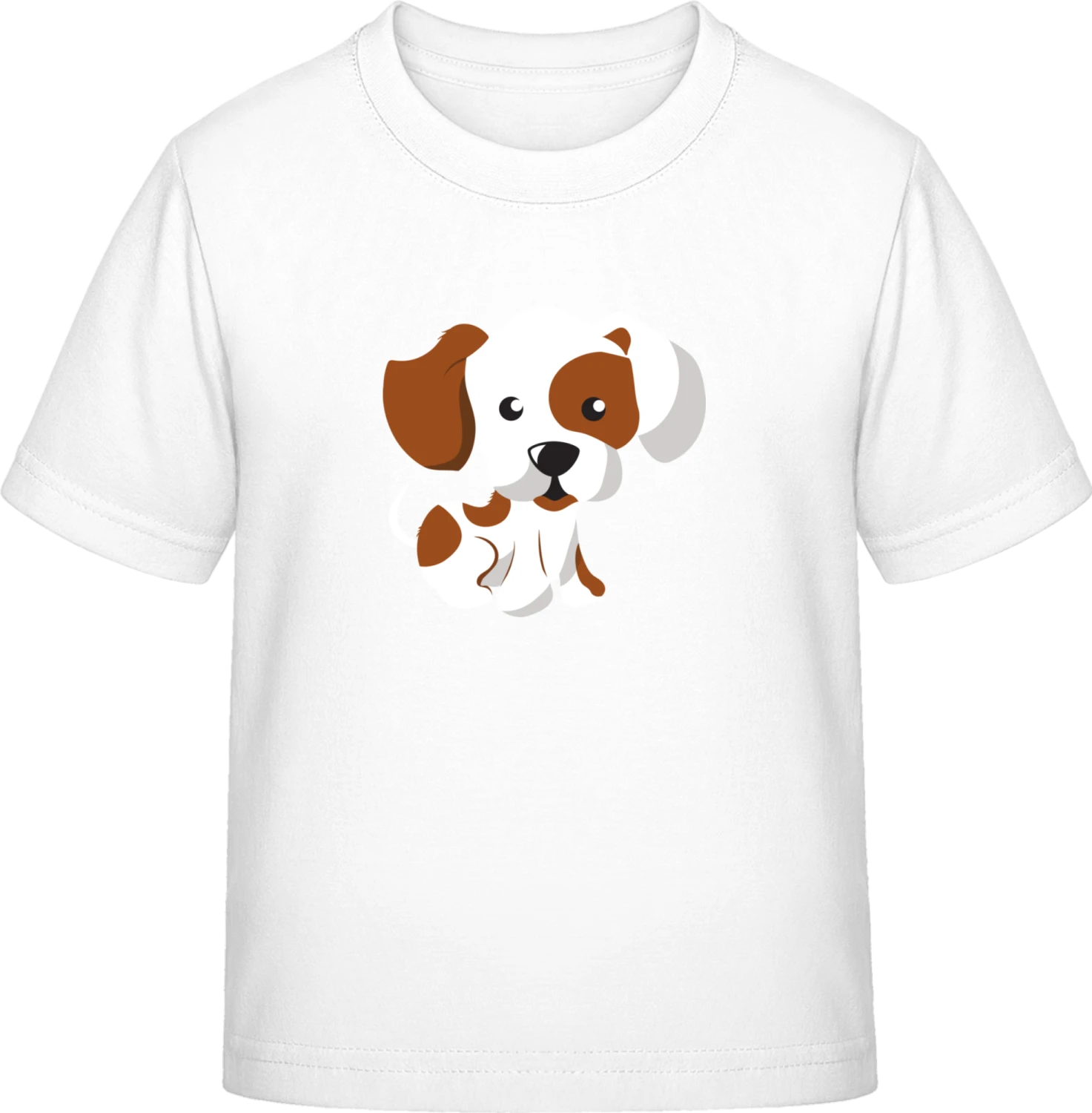 Little Dog Illustration - White Exact 190 Kids - Front