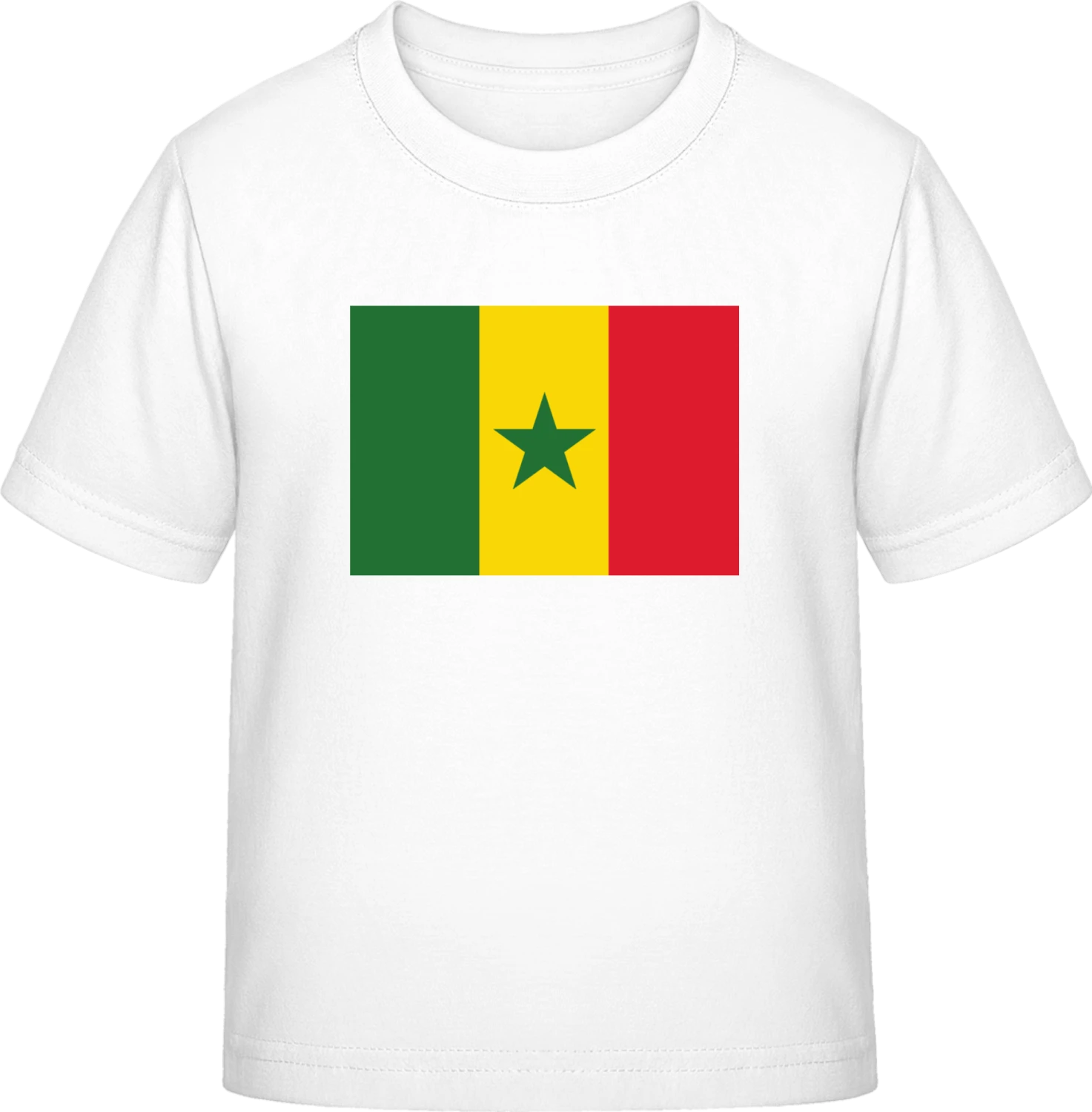 Senegal Flag - White Exact 190 Kids - Front