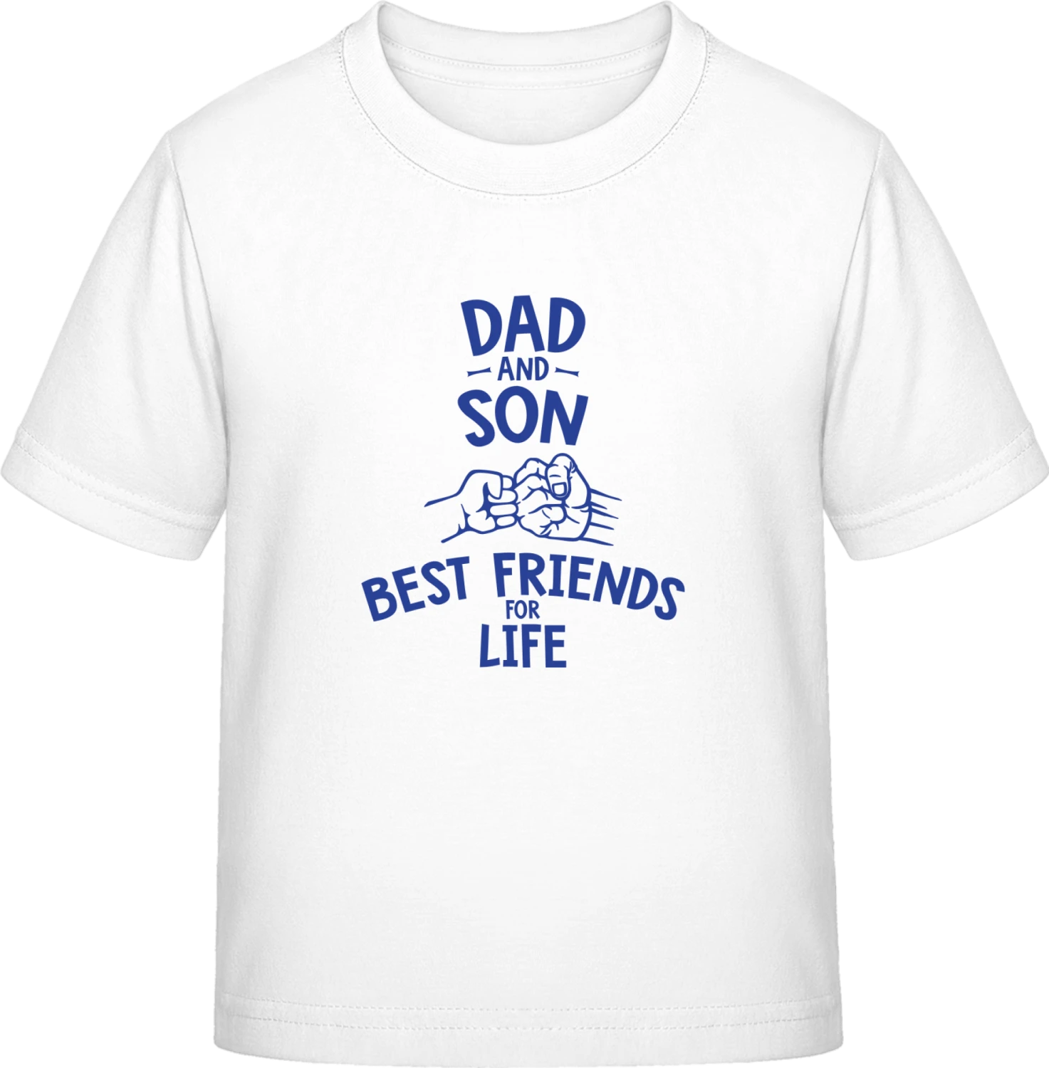 Dad And Son Best Friends For Life - White Exact 190 Kids - Front