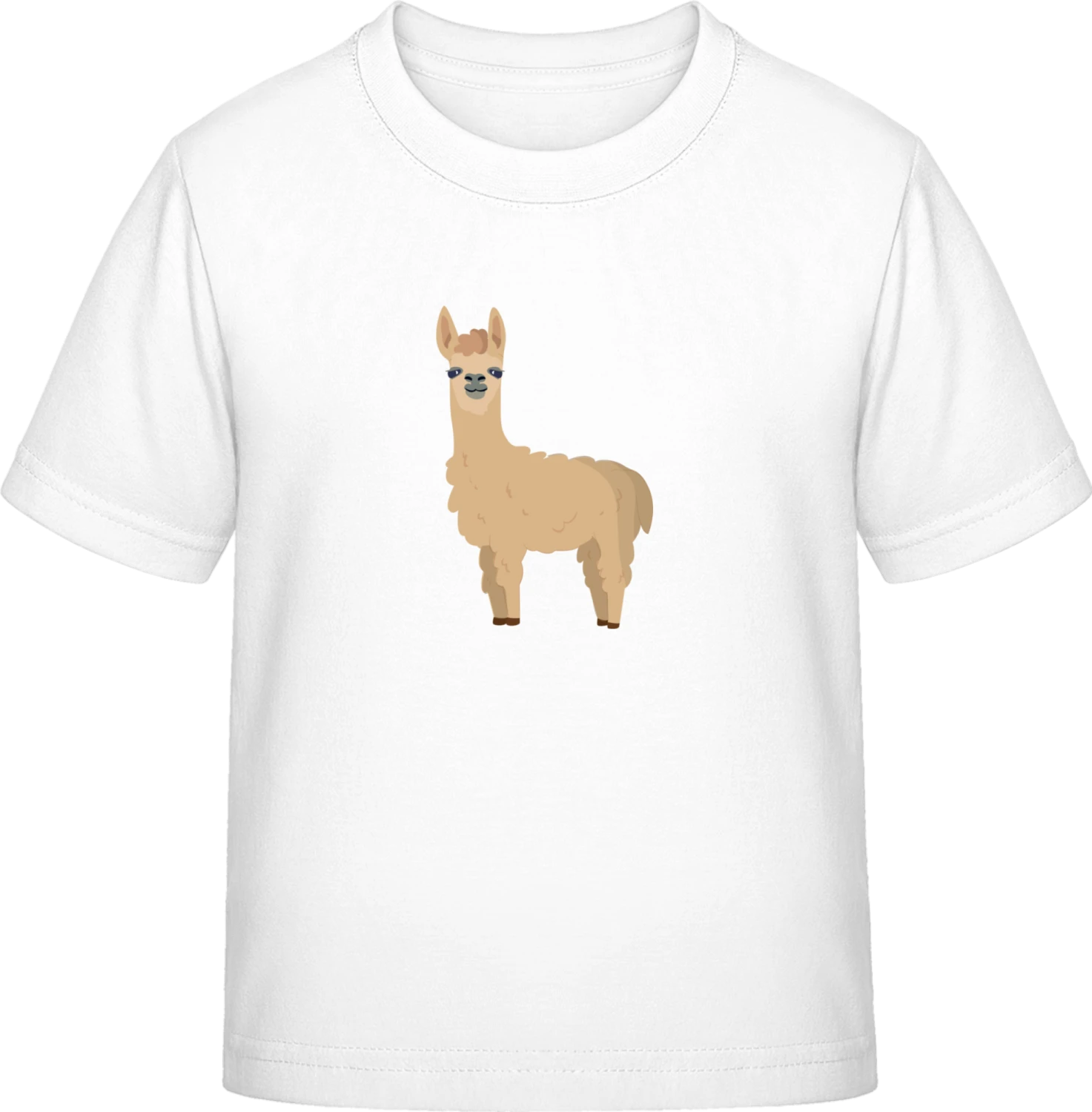 Funny Llama  - White Exact 190 Kids - Front