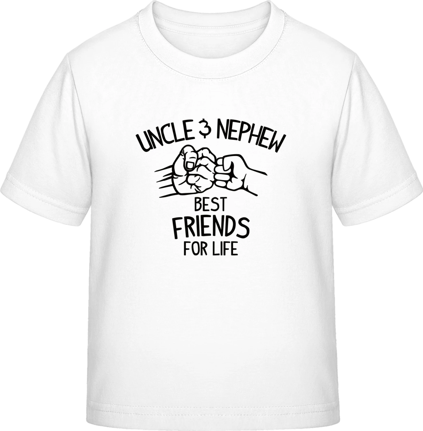 Uncle & Nephew Best Friends For Life - White Exact 190 Kids - Front