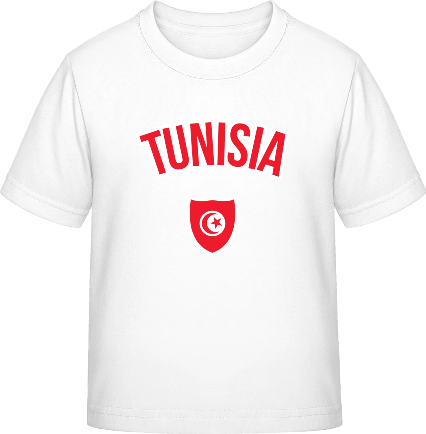 TUNISIA Fan - White Exact 190 Kids - Front