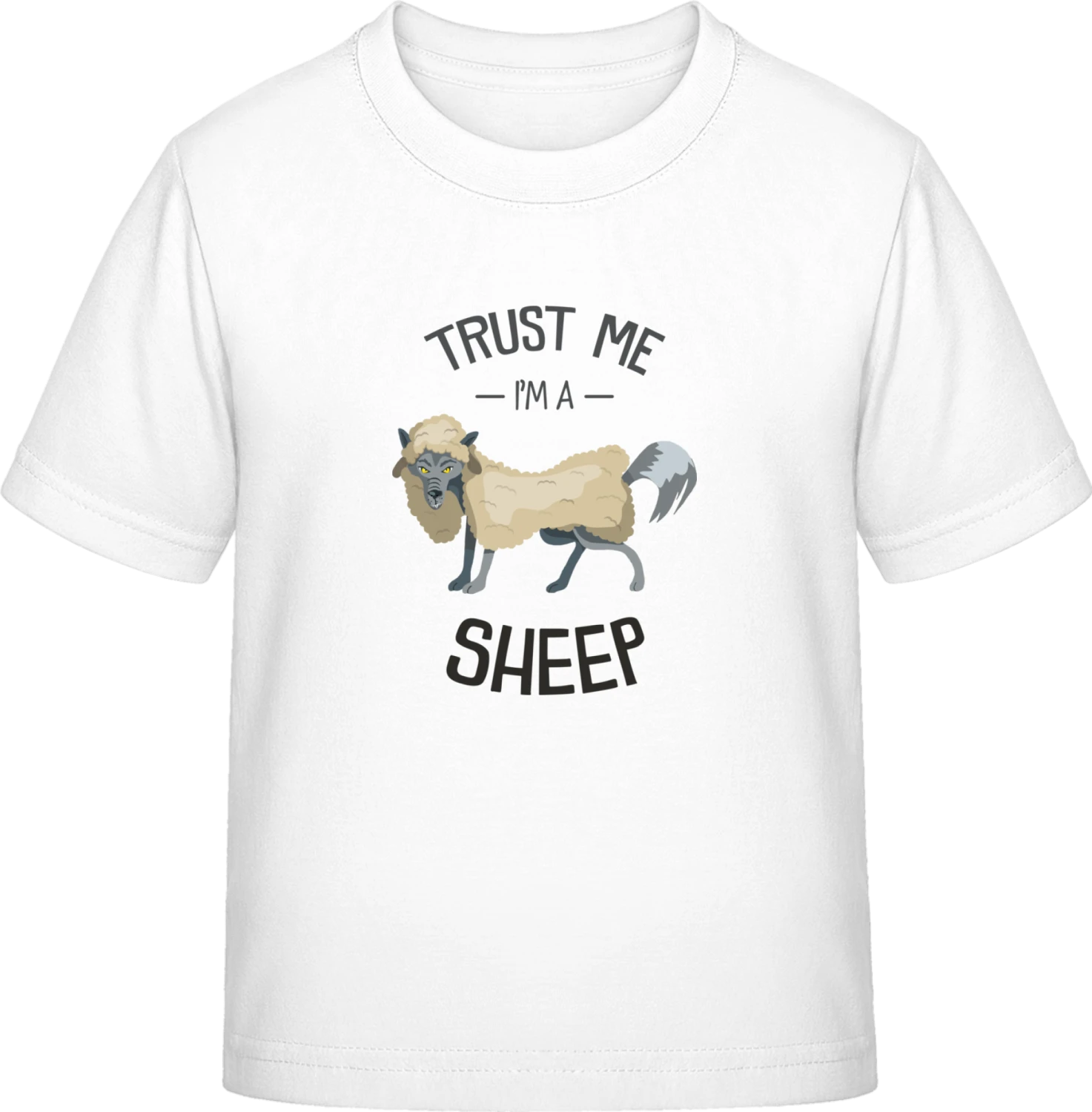 Trust Me I'm A Sheep - White Exact 190 Kids - Front