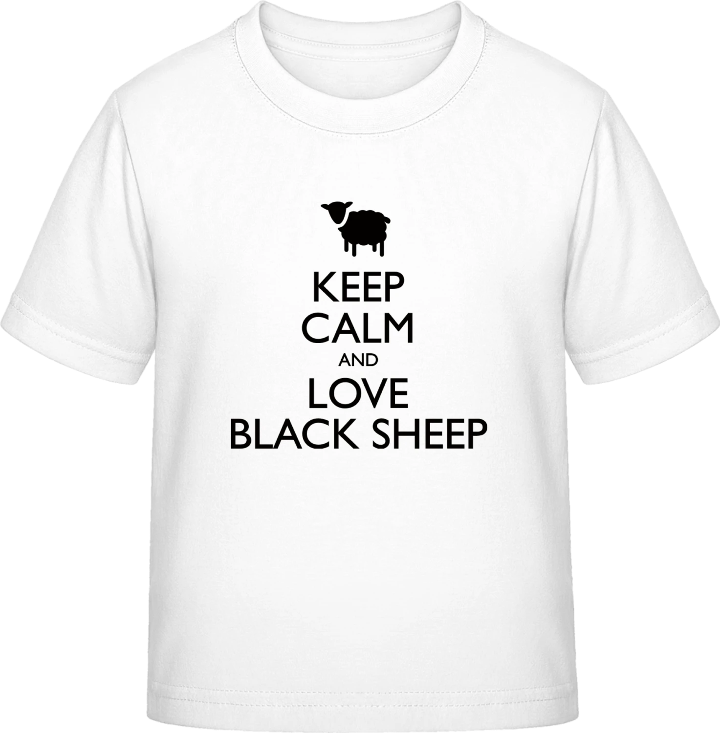 Love The Black Sheep - White Exact 190 Kids - Front