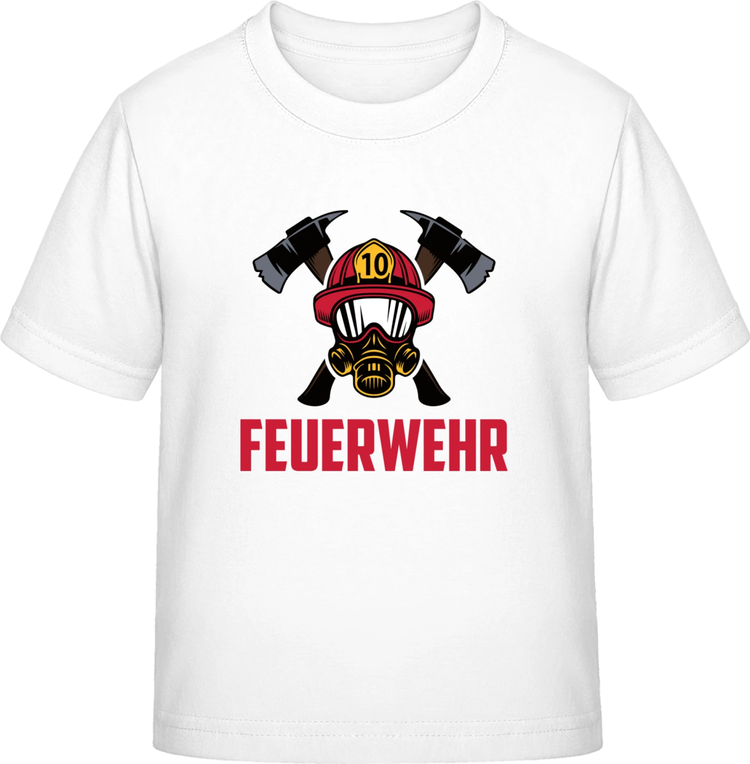 Feuerwehr Helm und Axt - White Exact 190 Kids - Front