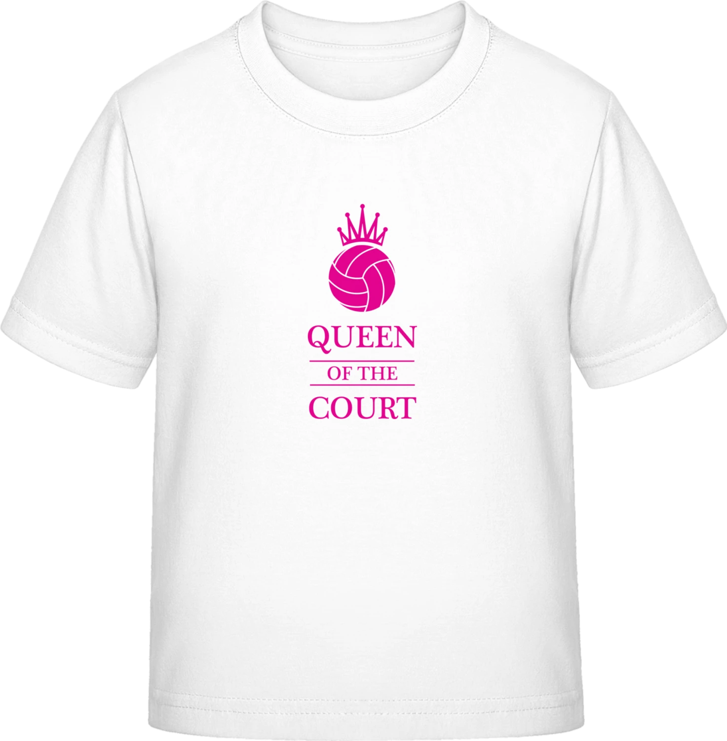 Queen Of The Court Volleyball - White Exact 190 Kids - Front