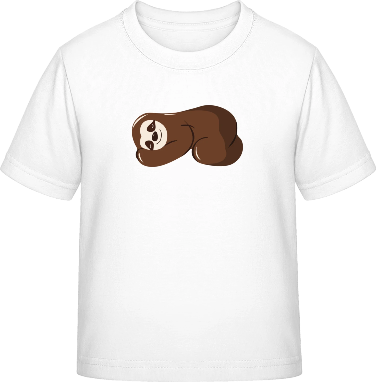 Sloth Sleeping - White Exact 190 Kids - Front