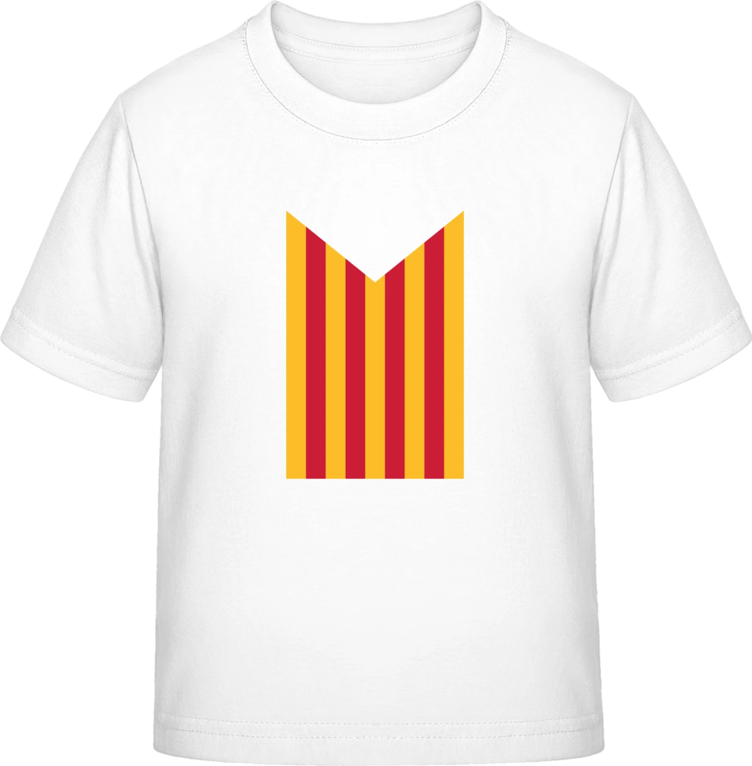 Catalan Flag Effect - White Exact 190 Kids - Front